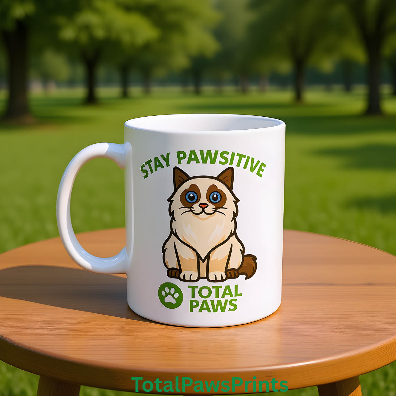 🐾 Stay Pawsitive – Ragdoll Edition Mug (11 oz / 15 oz) product thumbnail image 🐾 Stay Pawsitive – Ragdoll Edition Mug (11 oz / 15 oz) product thumbnail image