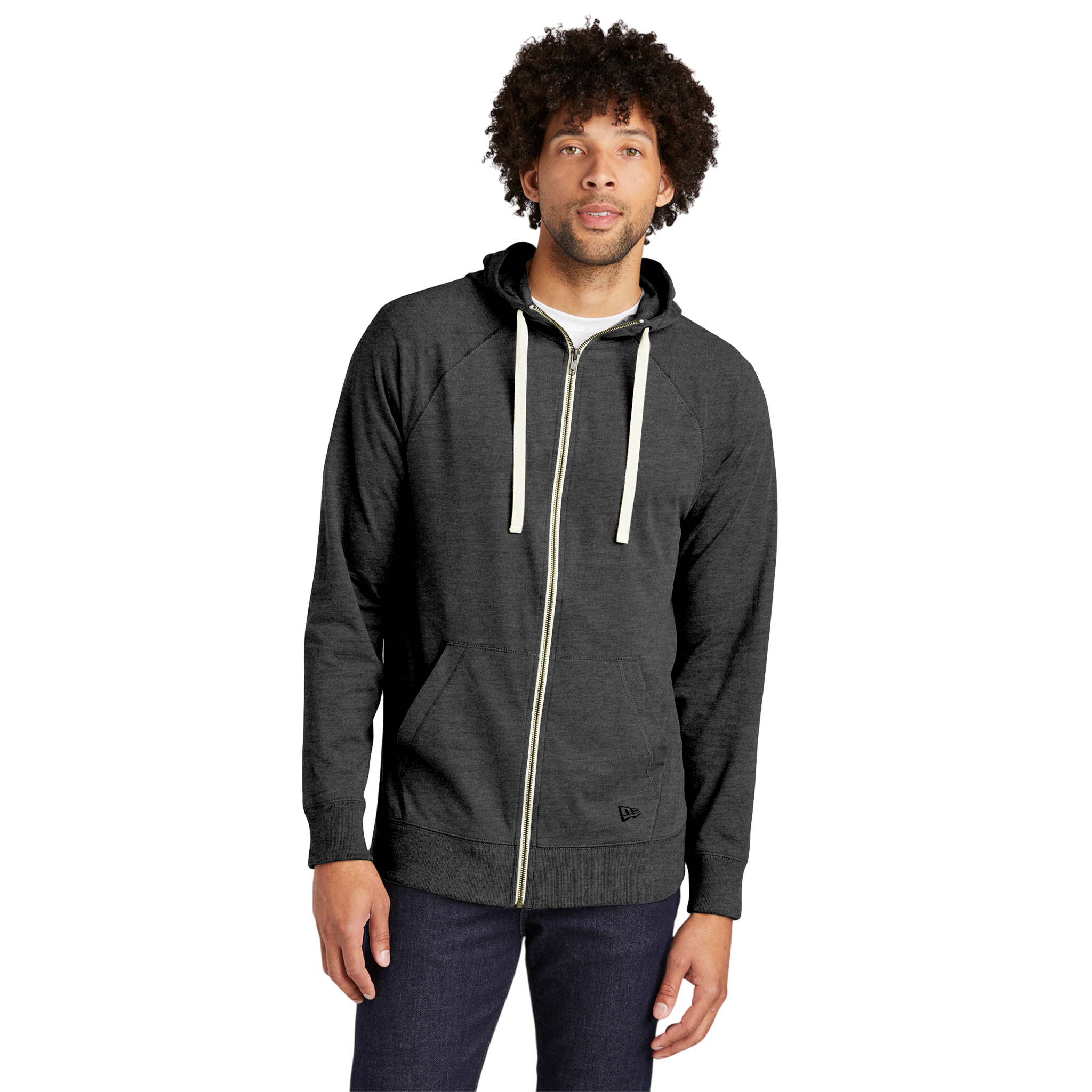 New Era Men's Sueded Cotton Blend Full-Zip Hoodie product thumbnail image New Era Men's Sueded Cotton Blend Full-Zip Hoodie product thumbnail image