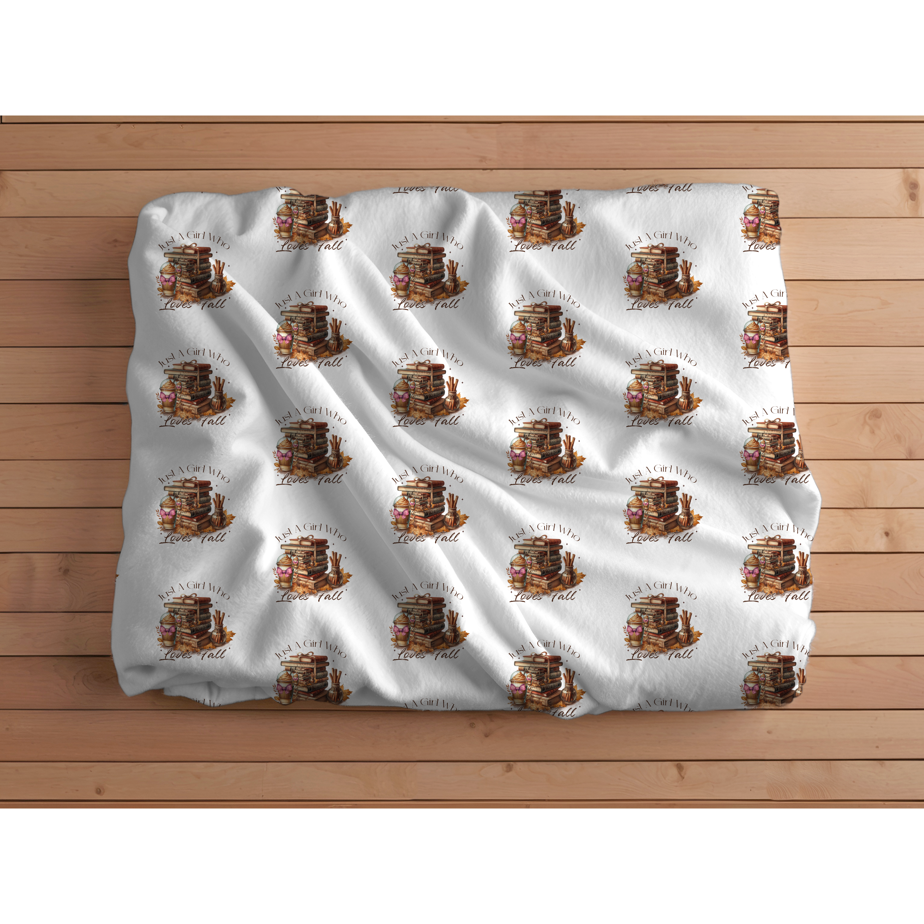 Cozy Fall-Themed Velveteen Plush Blanket product thumbnail image Cozy Fall-Themed Velveteen Plush Blanket product thumbnail image