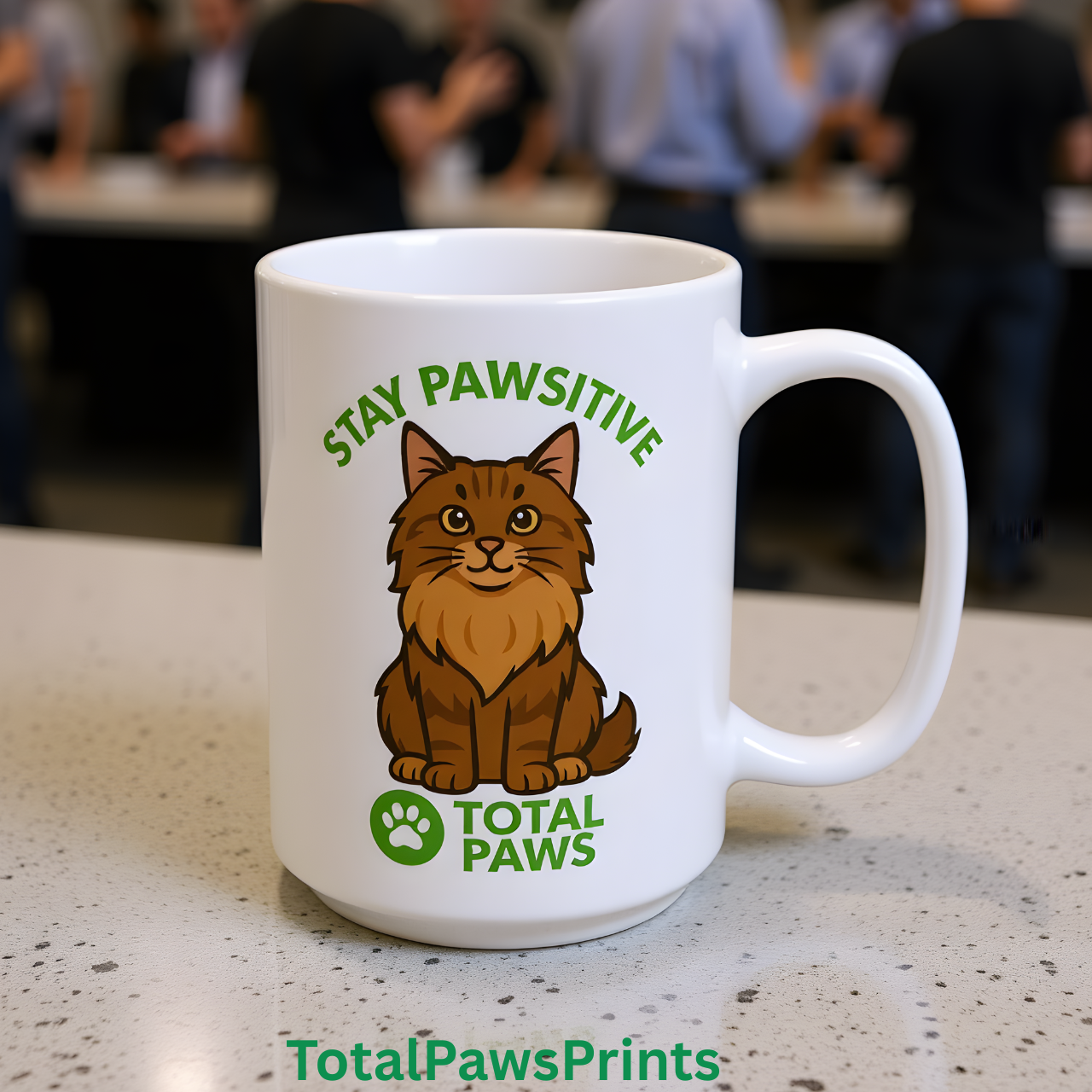 🐾Stay Pawsitive – Maine Coon Edition Mug (11 oz / 15 oz) product thumbnail image 🐾Stay Pawsitive – Maine Coon Edition Mug (11 oz / 15 oz) product thumbnail image