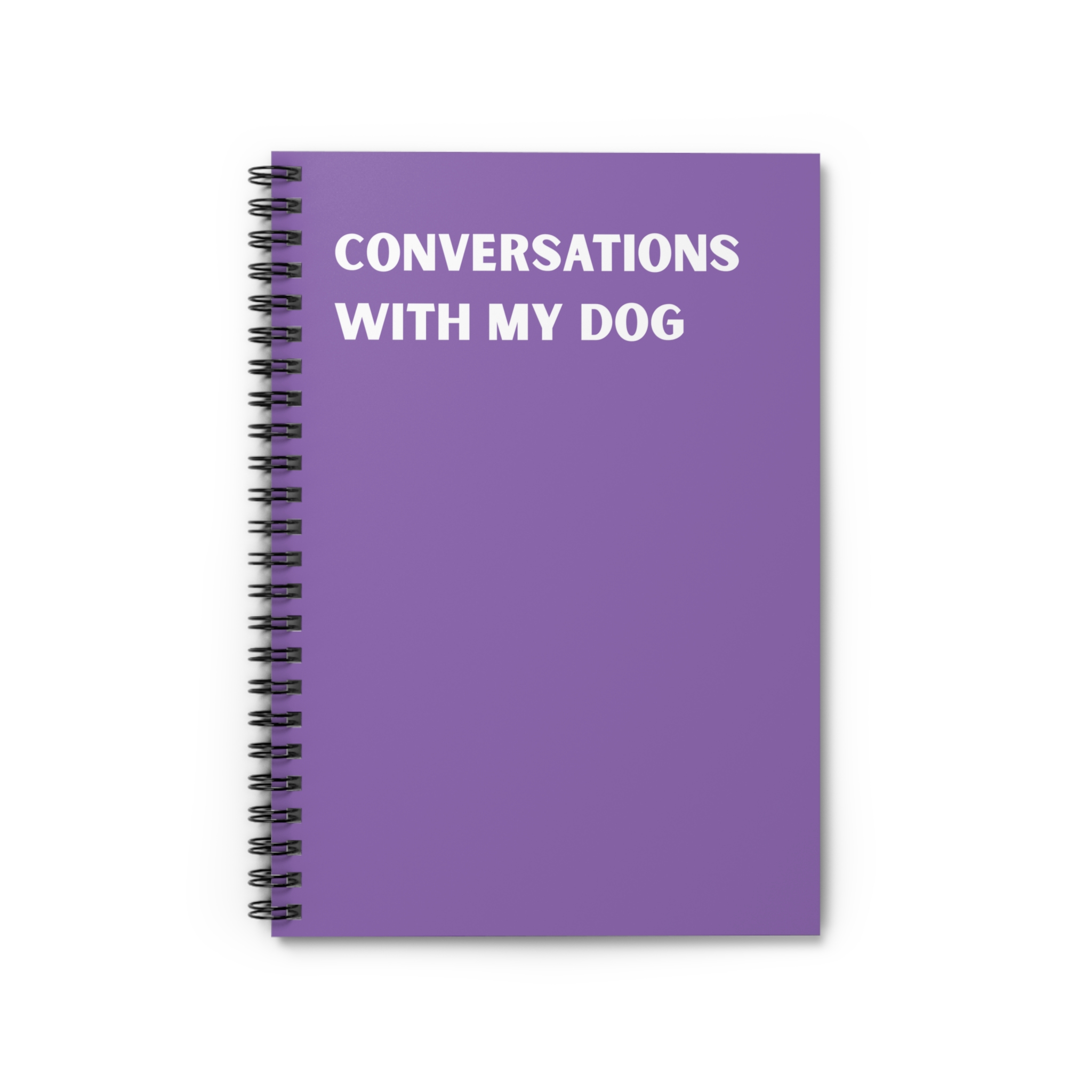 Spiral Notebook - Conversations With My Dog - Multiple Color Options product thumbnail image Spiral Notebook - Conversations With My Dog - Multiple Color Options product thumbnail image