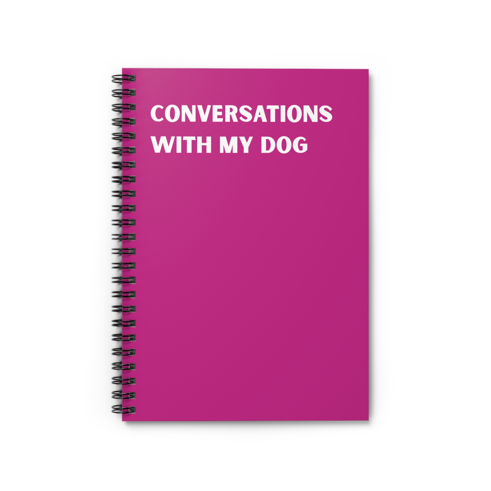 Spiral Notebook - Conversations With My Dog - Multiple Color Options product thumbnail image Spiral Notebook - Conversations With My Dog - Multiple Color Options product thumbnail image