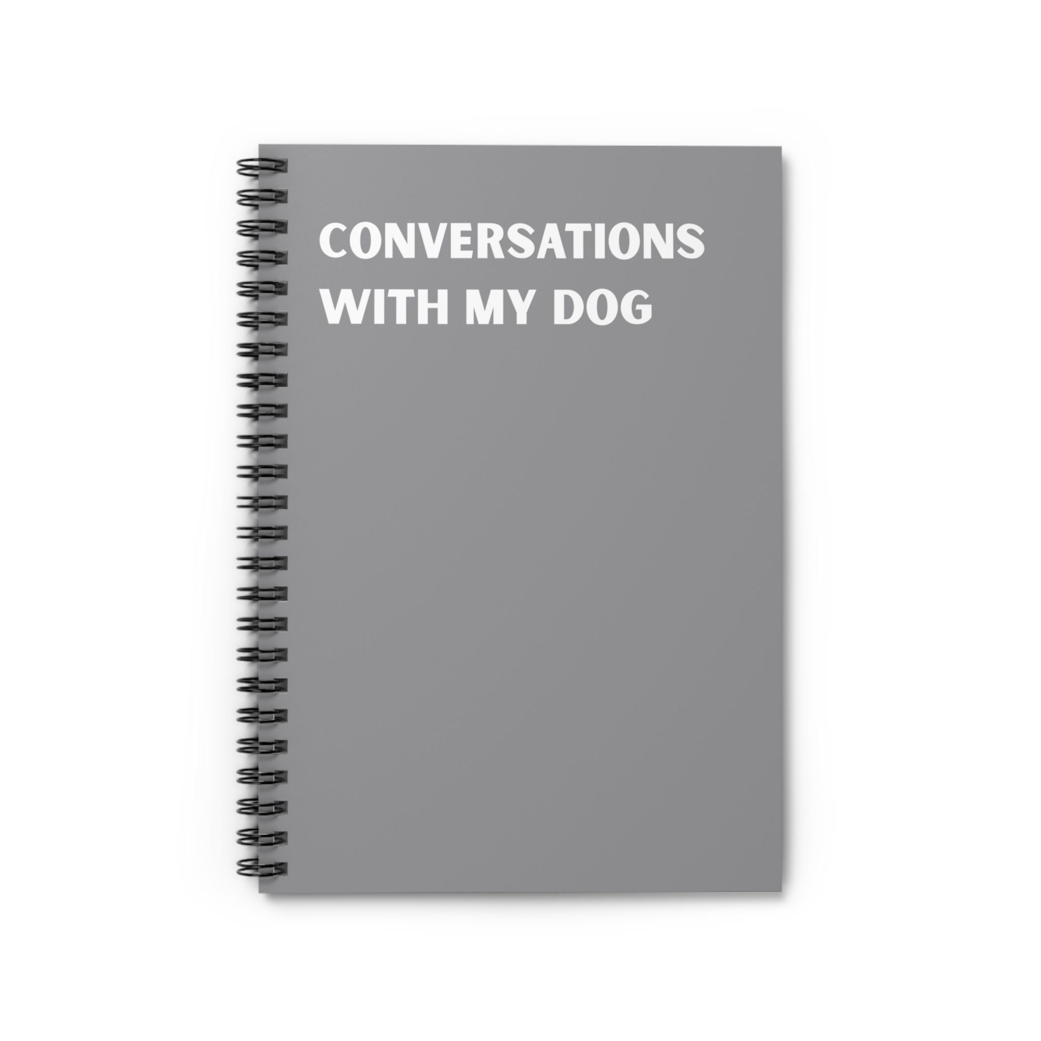 Spiral Notebook - Conversations With My Dog - Multiple Color Options product thumbnail image Spiral Notebook - Conversations With My Dog - Multiple Color Options product thumbnail image