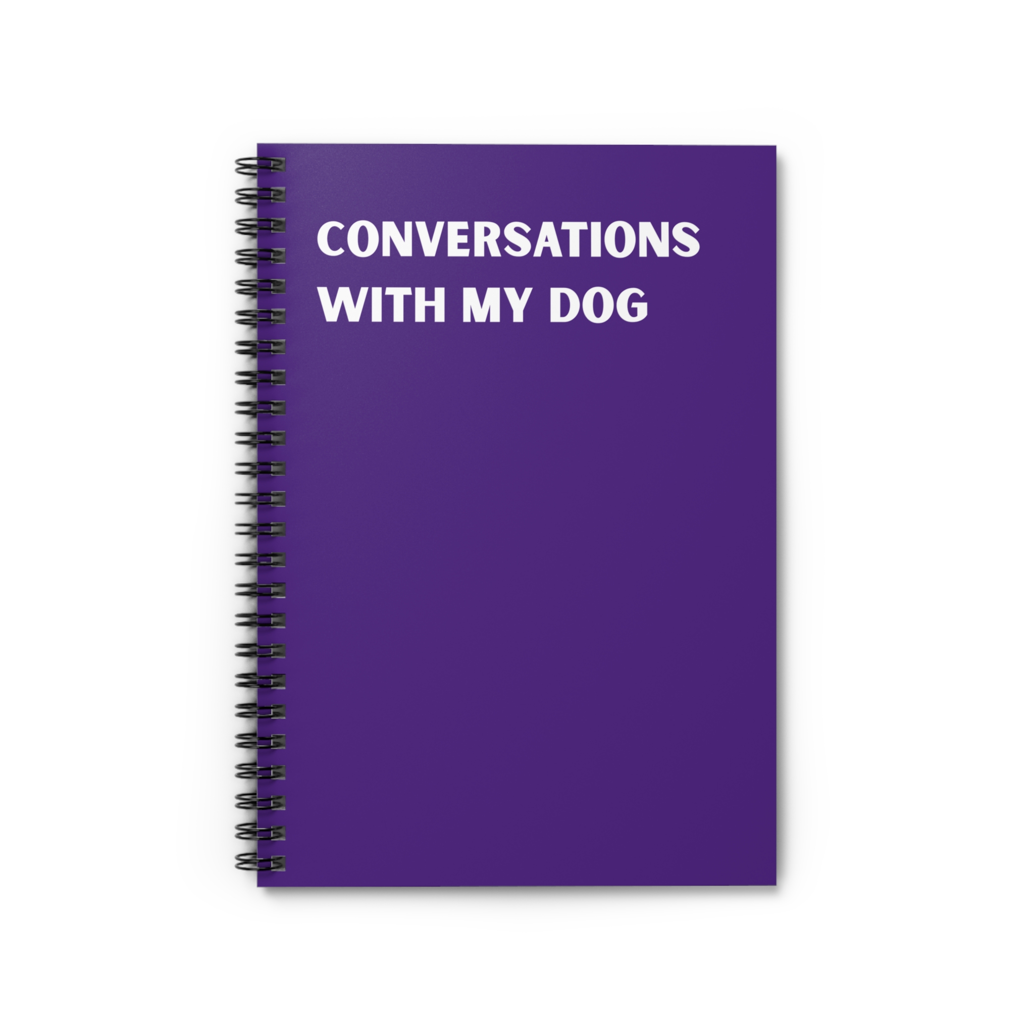 Spiral Notebook - Conversations With My Dog - Multiple Color Options product thumbnail image Spiral Notebook - Conversations With My Dog - Multiple Color Options product thumbnail image