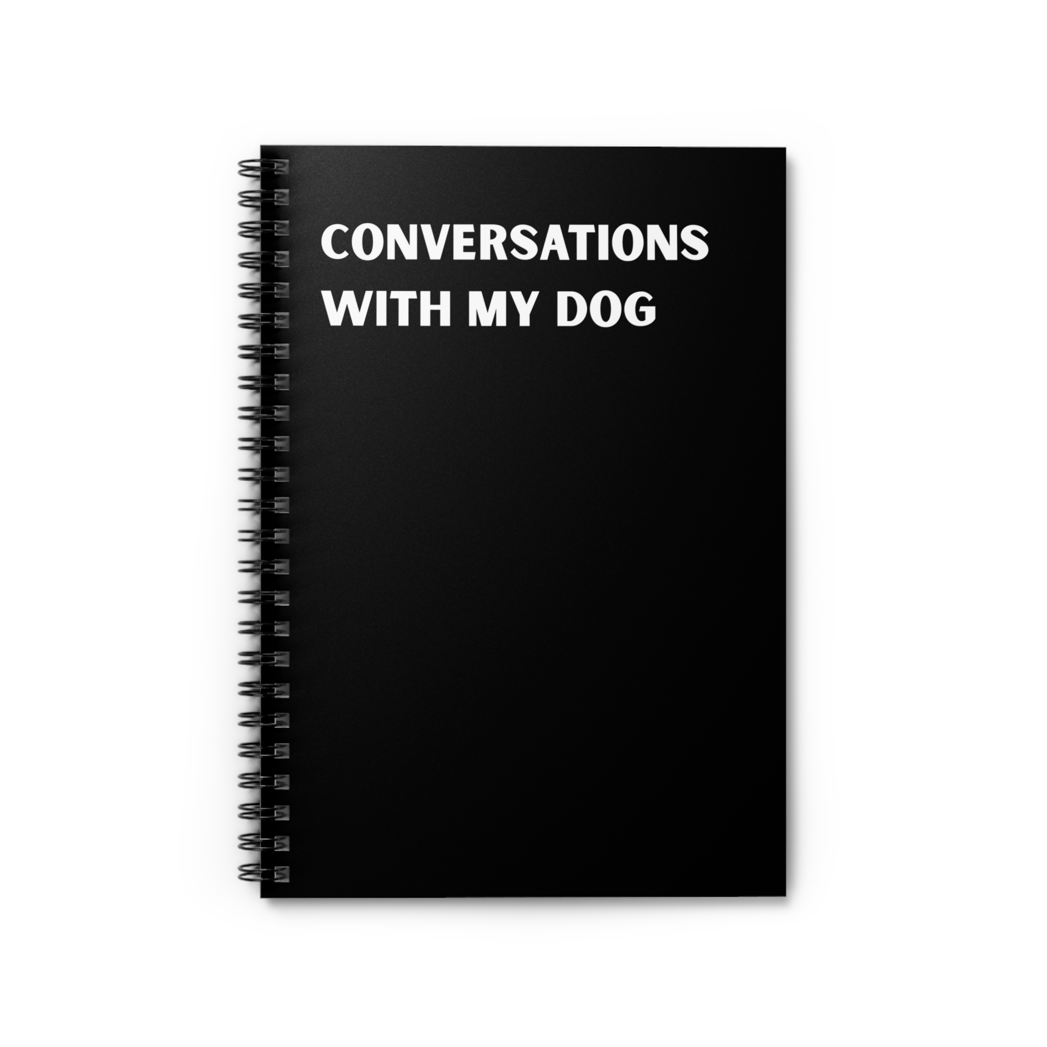 Spiral Notebook - Conversations With My Dog - Multiple Color Options product thumbnail image Spiral Notebook - Conversations With My Dog - Multiple Color Options product thumbnail image