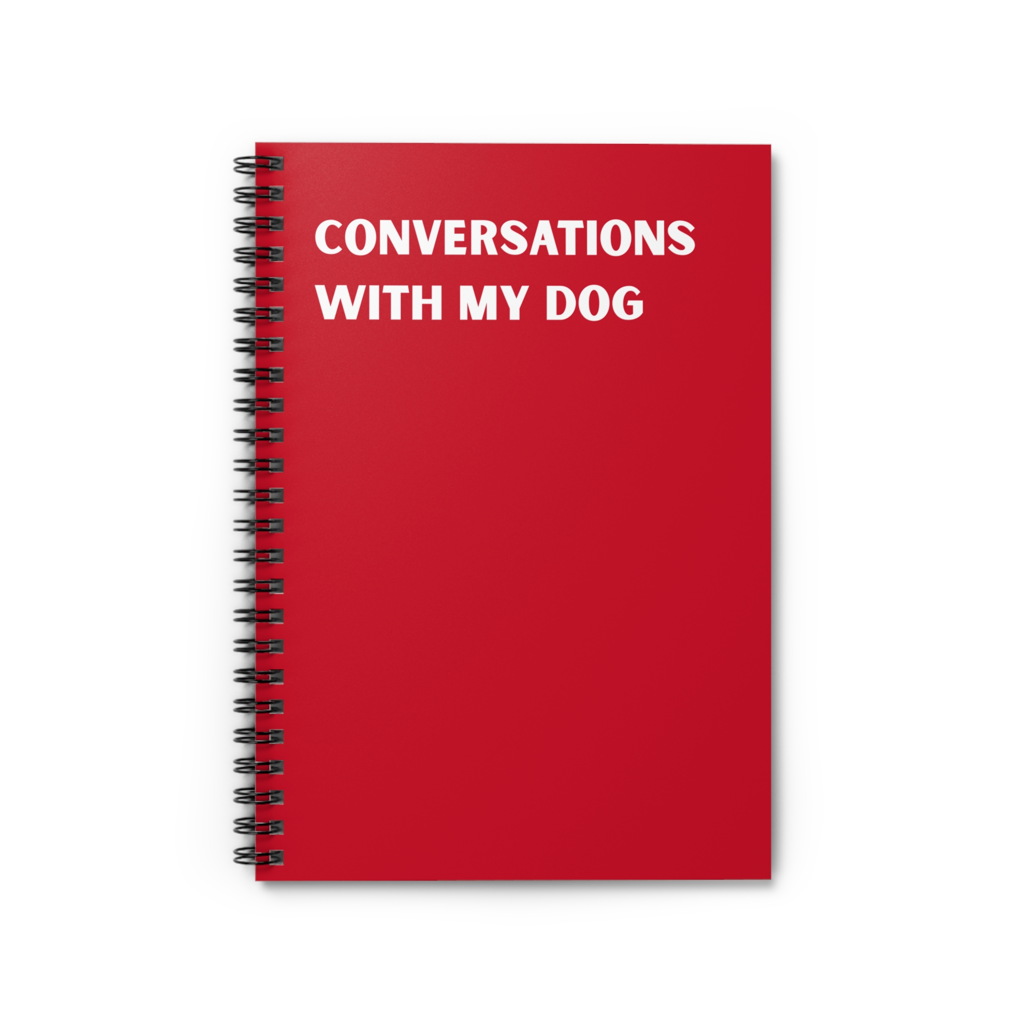 Spiral Notebook - Conversations With My Dog - Multiple Color Options product thumbnail image Spiral Notebook - Conversations With My Dog - Multiple Color Options product thumbnail image