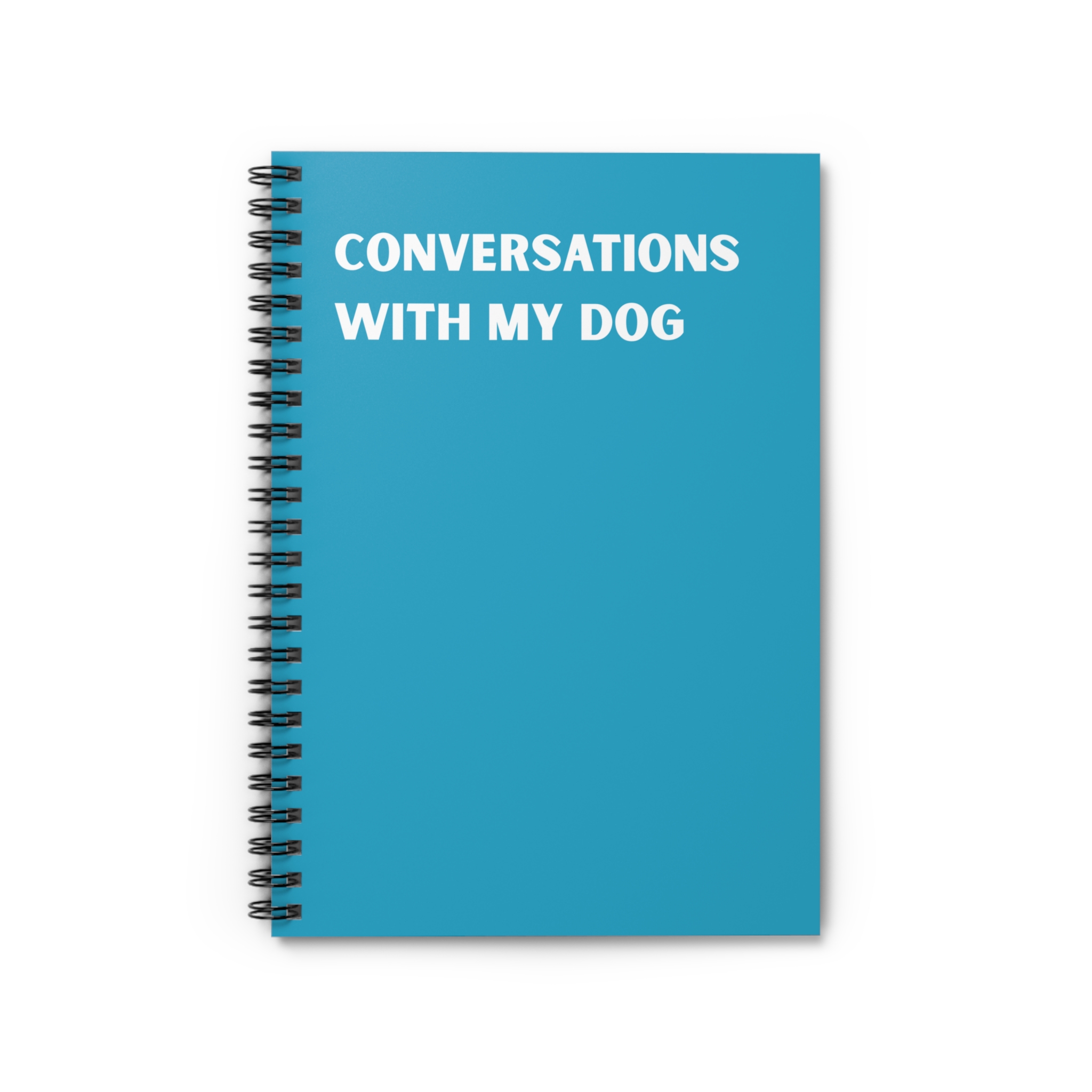Spiral Notebook - Conversations With My Dog - Multiple Color Options product thumbnail image Spiral Notebook - Conversations With My Dog - Multiple Color Options product thumbnail image