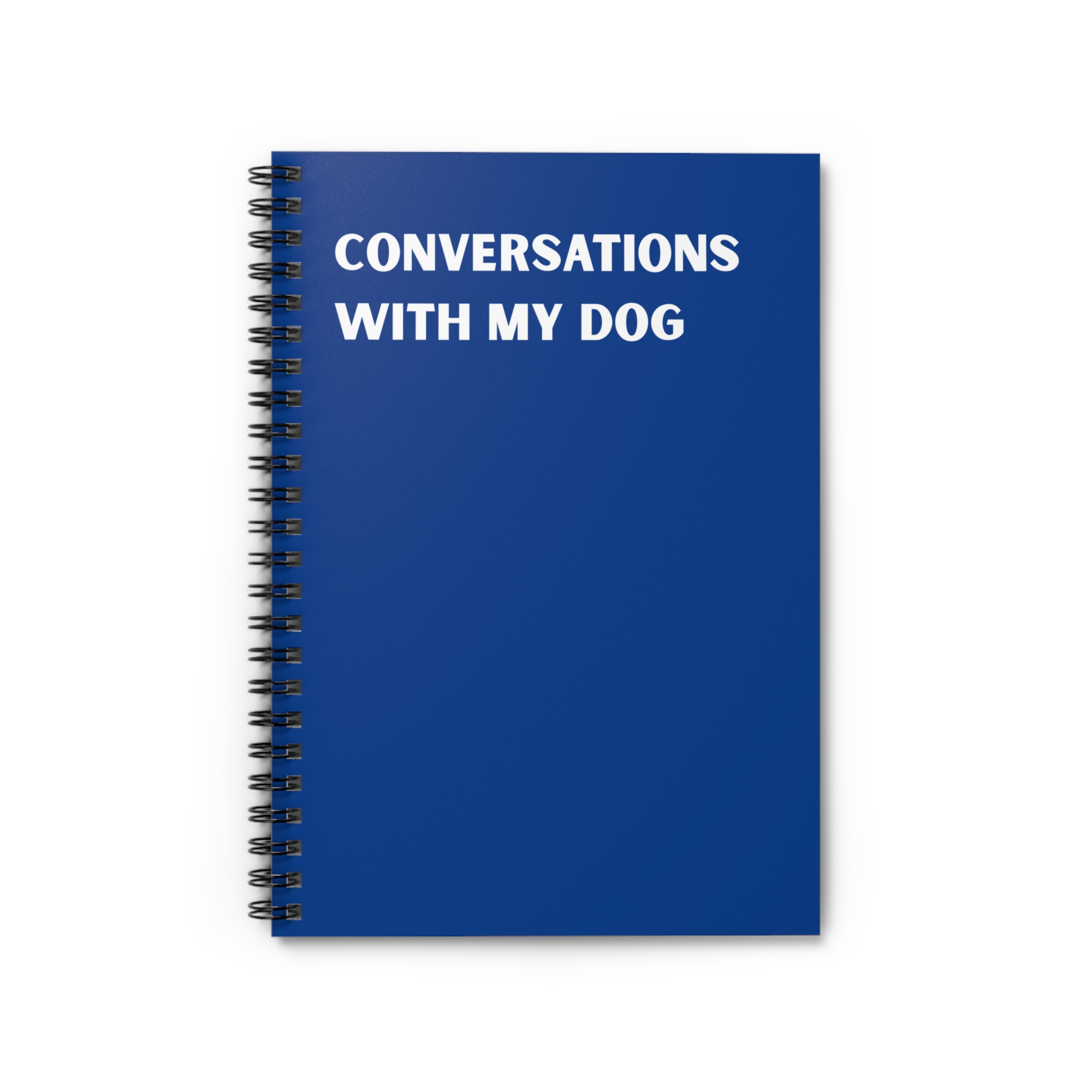 Spiral Notebook - Conversations With My Dog - Multiple Color Options product thumbnail image Spiral Notebook - Conversations With My Dog - Multiple Color Options product thumbnail image