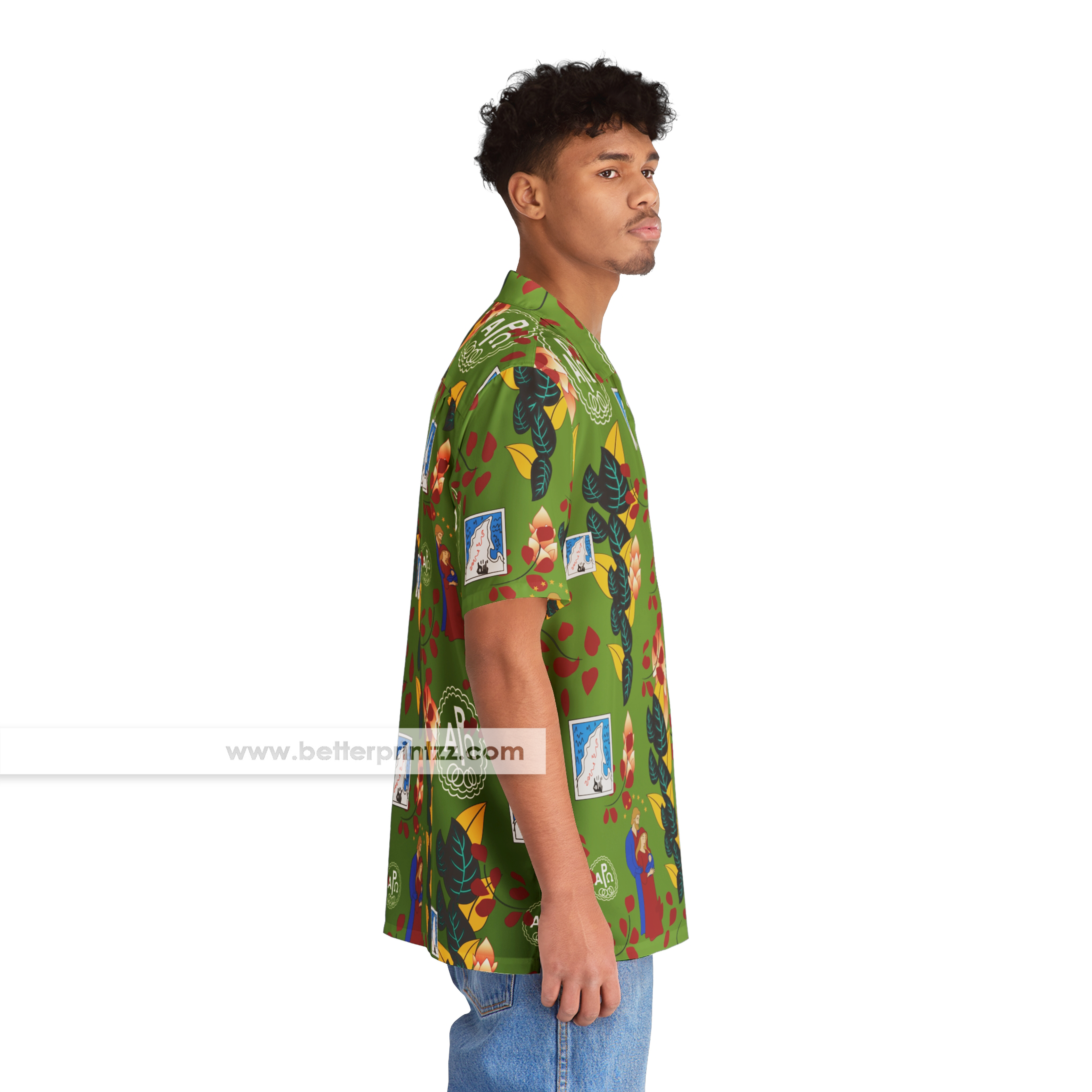 Benvolio Hawaiian Shirt from 1996 Romeo + Juliet, Montague Boys Cosplay, Famous Hawaiian Shirt from Movie, Halloween Costume Shirt product thumbnail image Benvolio Hawaiian Shirt from 1996 Romeo + Juliet, Montague Boys Cosplay, Famous Hawaiian Shirt from Movie, Halloween Costume Shirt product thumbnail image