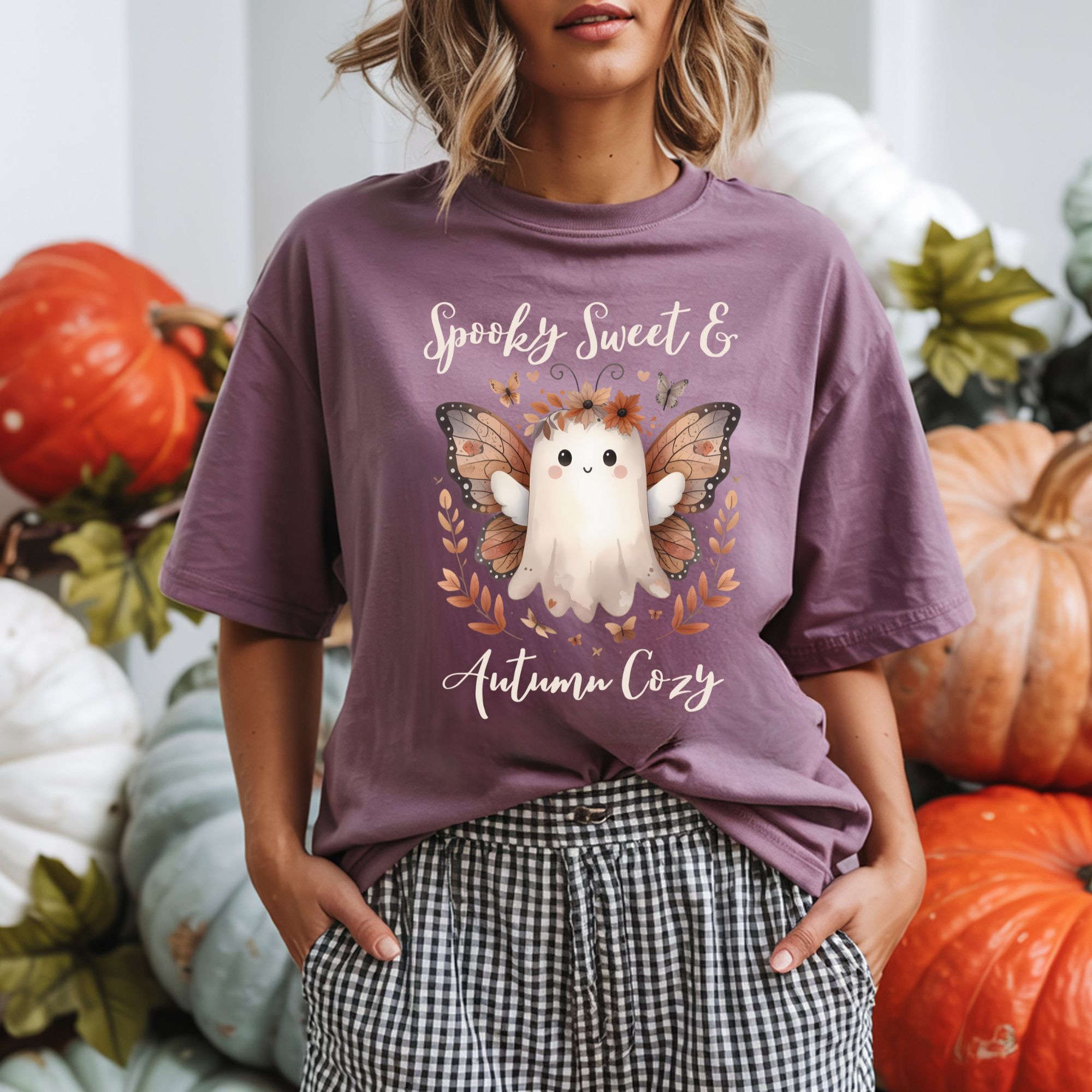 Spooky Sweet &amp; Autumn Cozy T-shirt  product thumbnail image