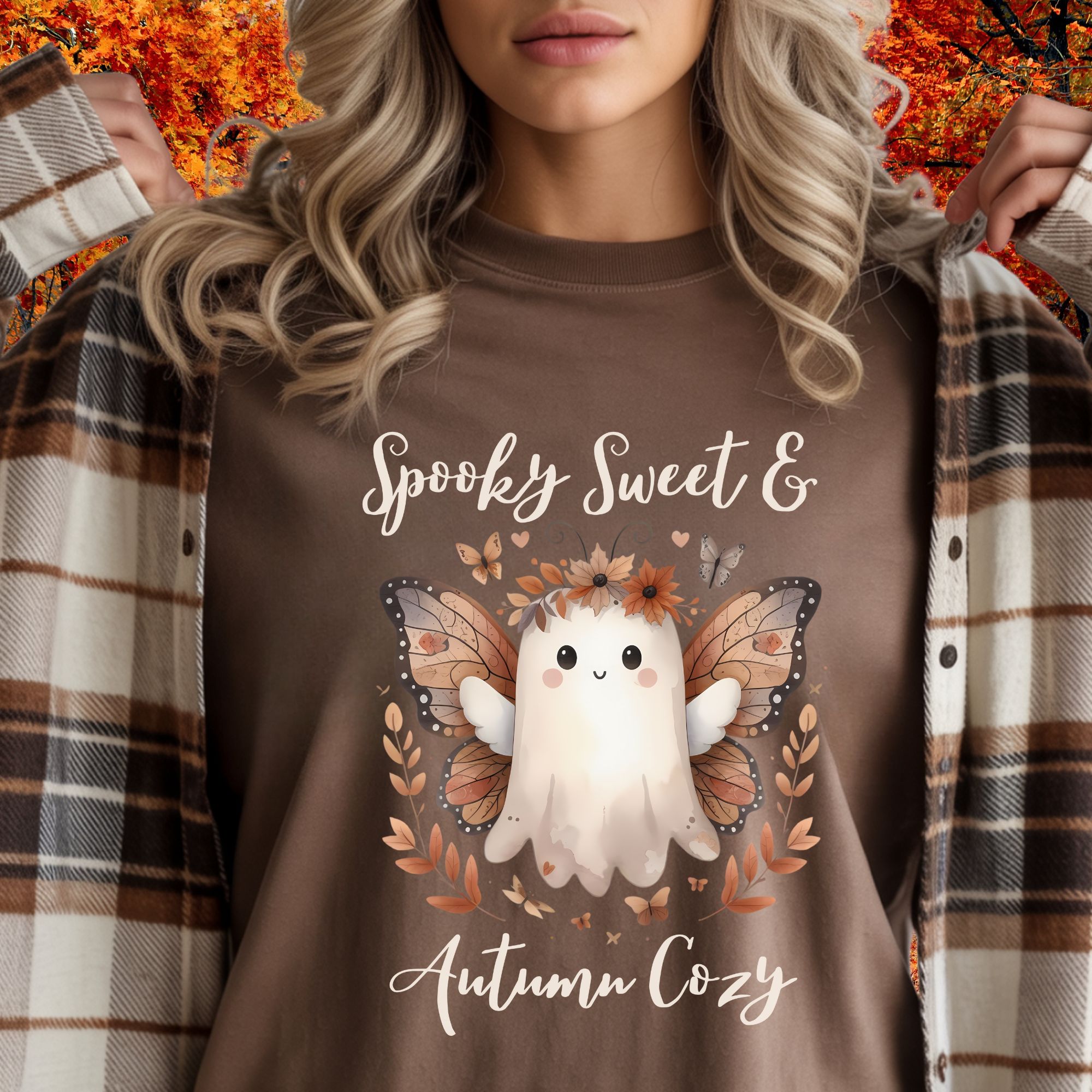 Spooky Sweet &amp; Autumn Cozy T-shirt  product thumbnail image