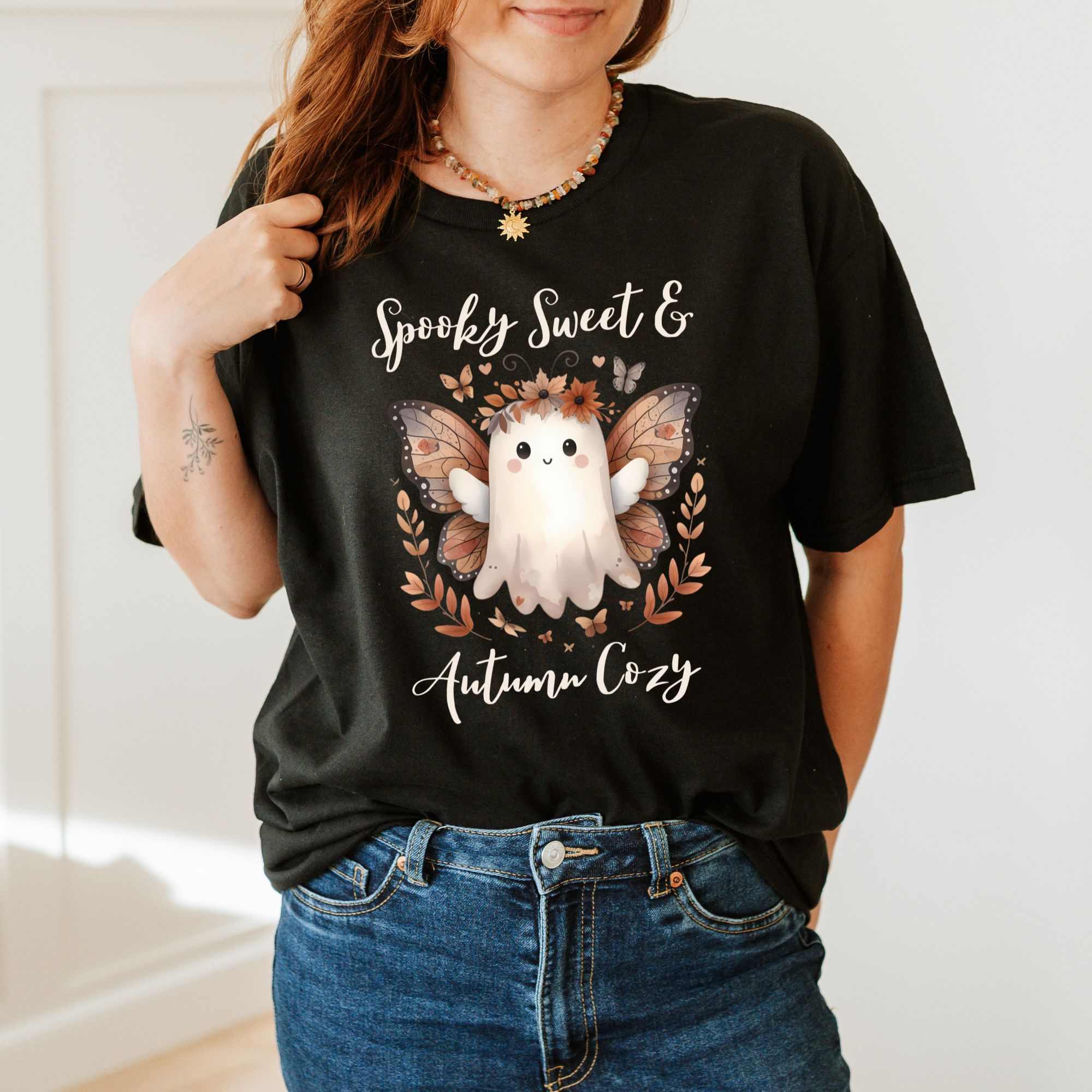 Spooky Sweet &amp; Autumn Cozy T-shirt  product thumbnail image