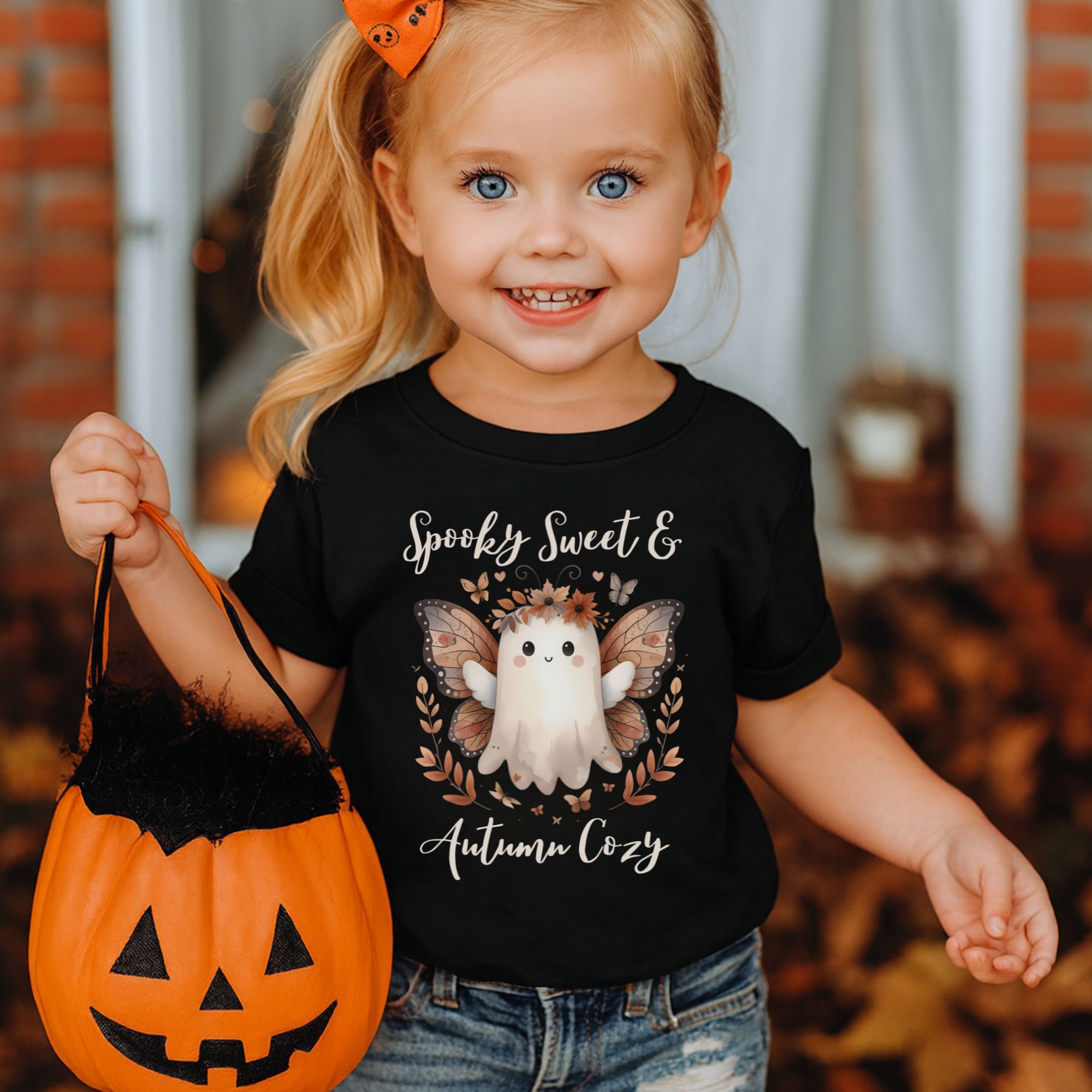 Spooky Sweet &amp; Autumn Cozy kids Tee 