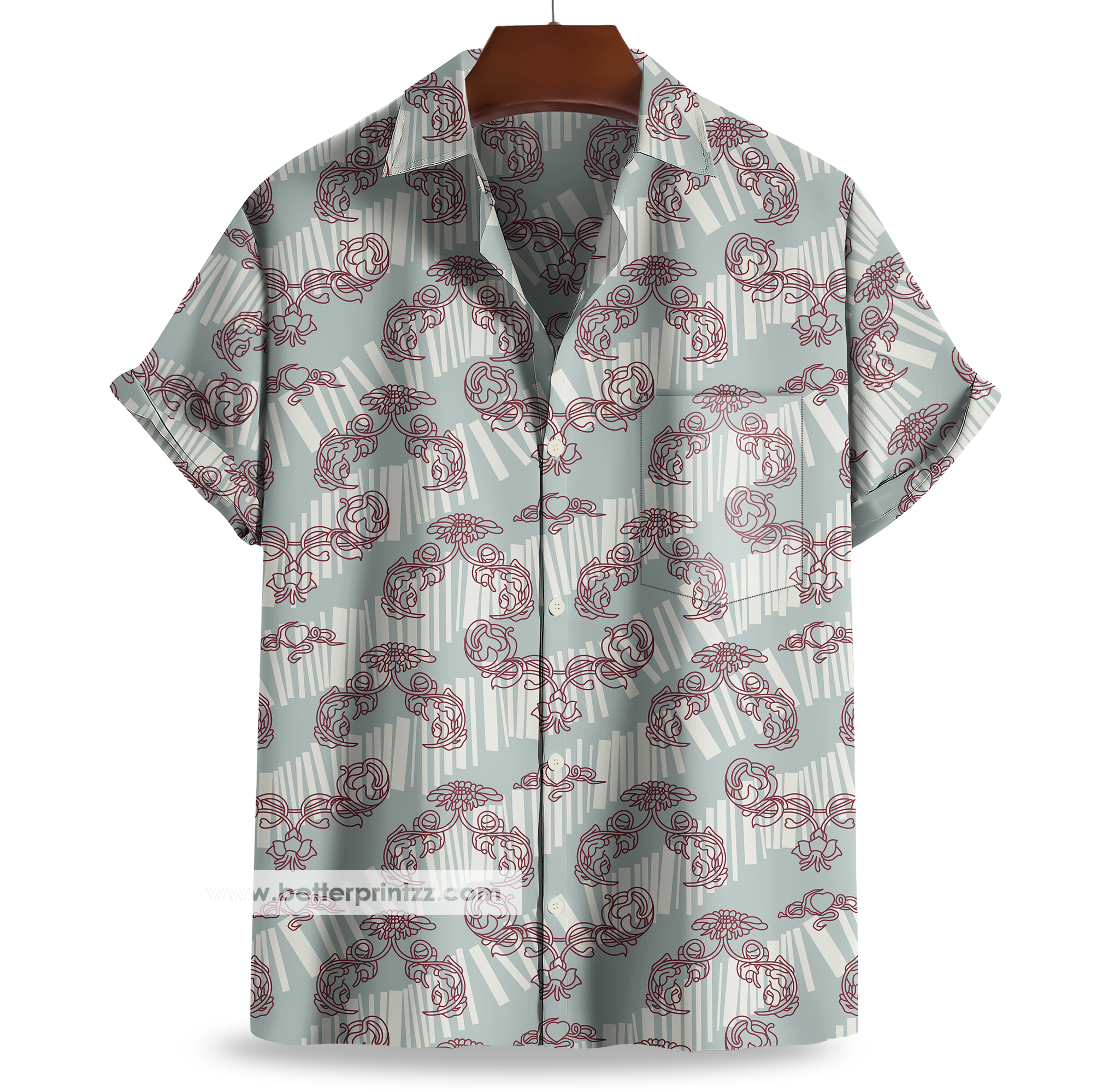 James Bond Hawaiian Shirt from Casino Royale Movie, Daniel Craig Shirt, James Bond Costume, Halloween Movie Costume product thumbnail image