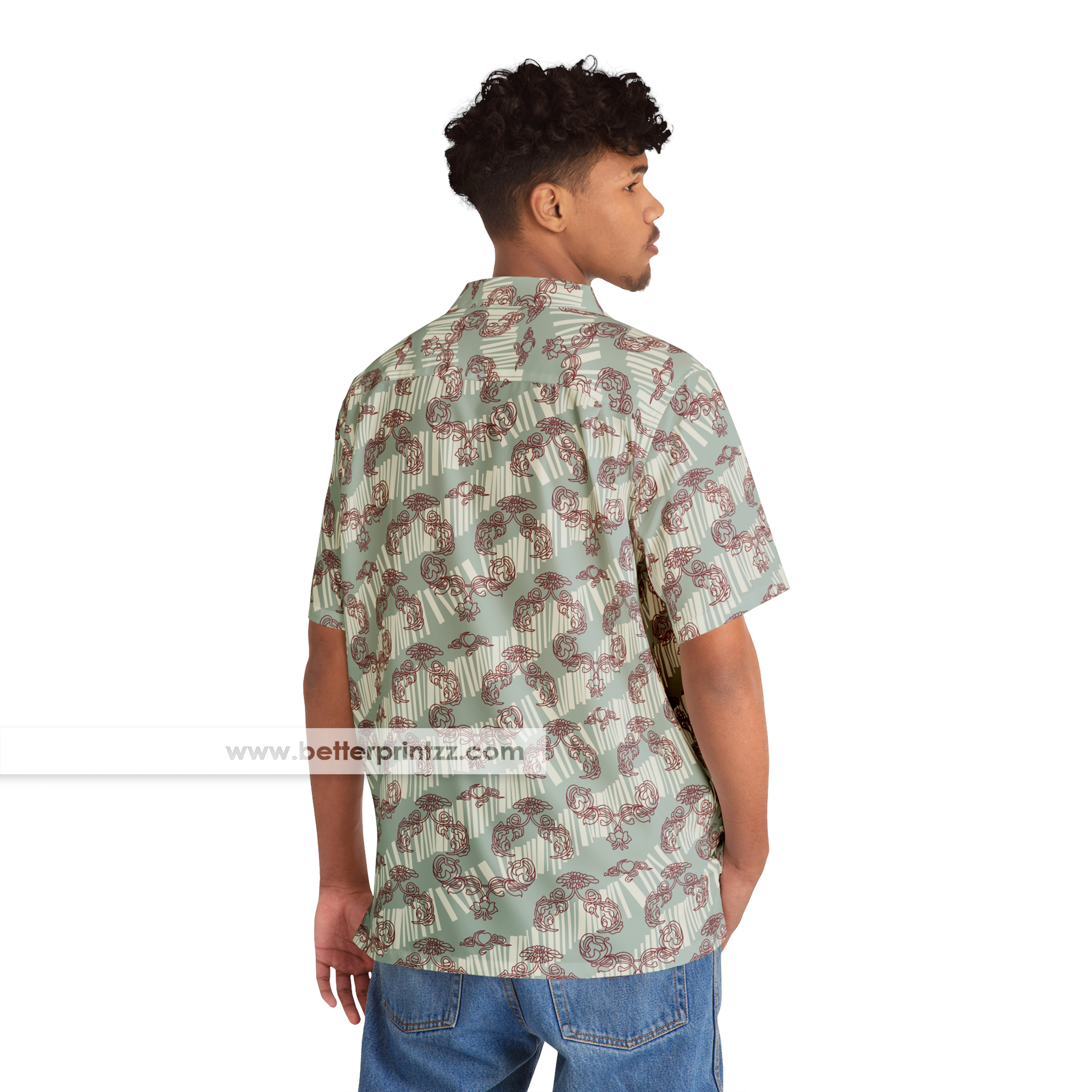James Bond Hawaiian Shirt from Casino Royale Movie, Daniel Craig Shirt, James Bond Costume, Halloween Movie Costume product thumbnail image