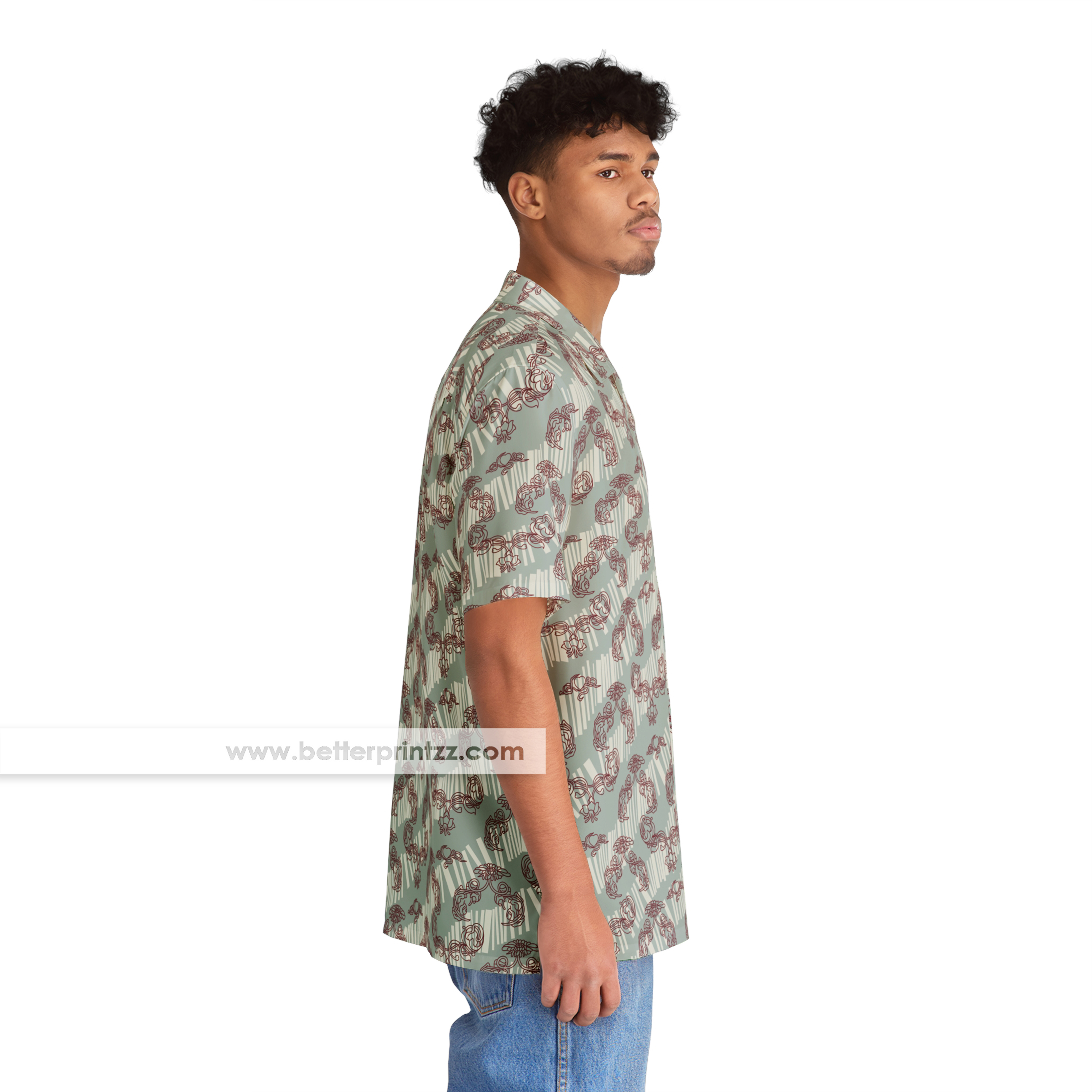 James Bond Hawaiian Shirt from Casino Royale Movie, Daniel Craig Shirt, James Bond Costume, Halloween Movie Costume product thumbnail image