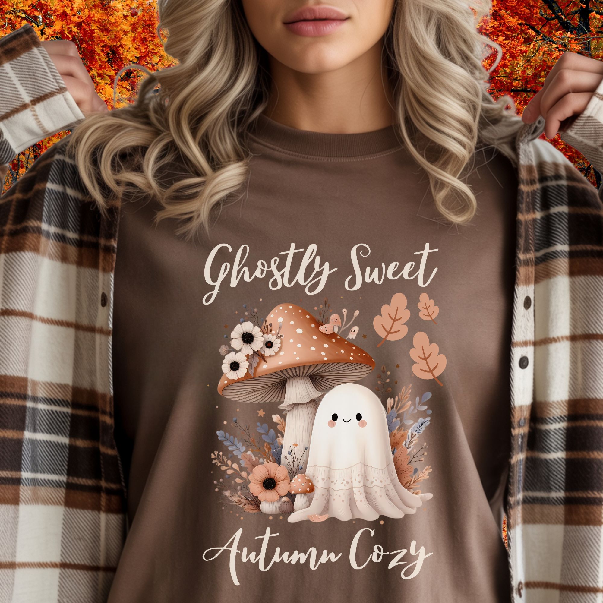 Ghostly Sweet Autumn Cozy Tee product thumbnail image