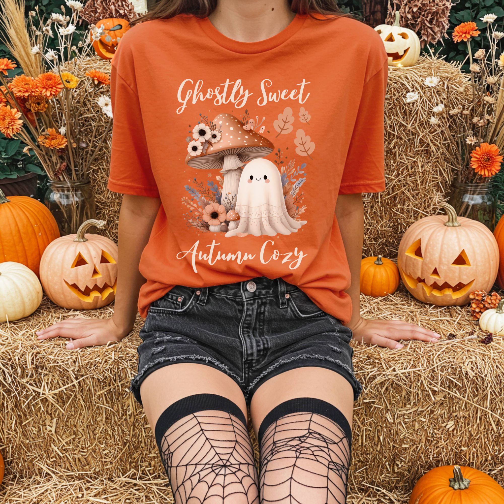 Ghostly Sweet Autumn Cozy Tee product thumbnail image
