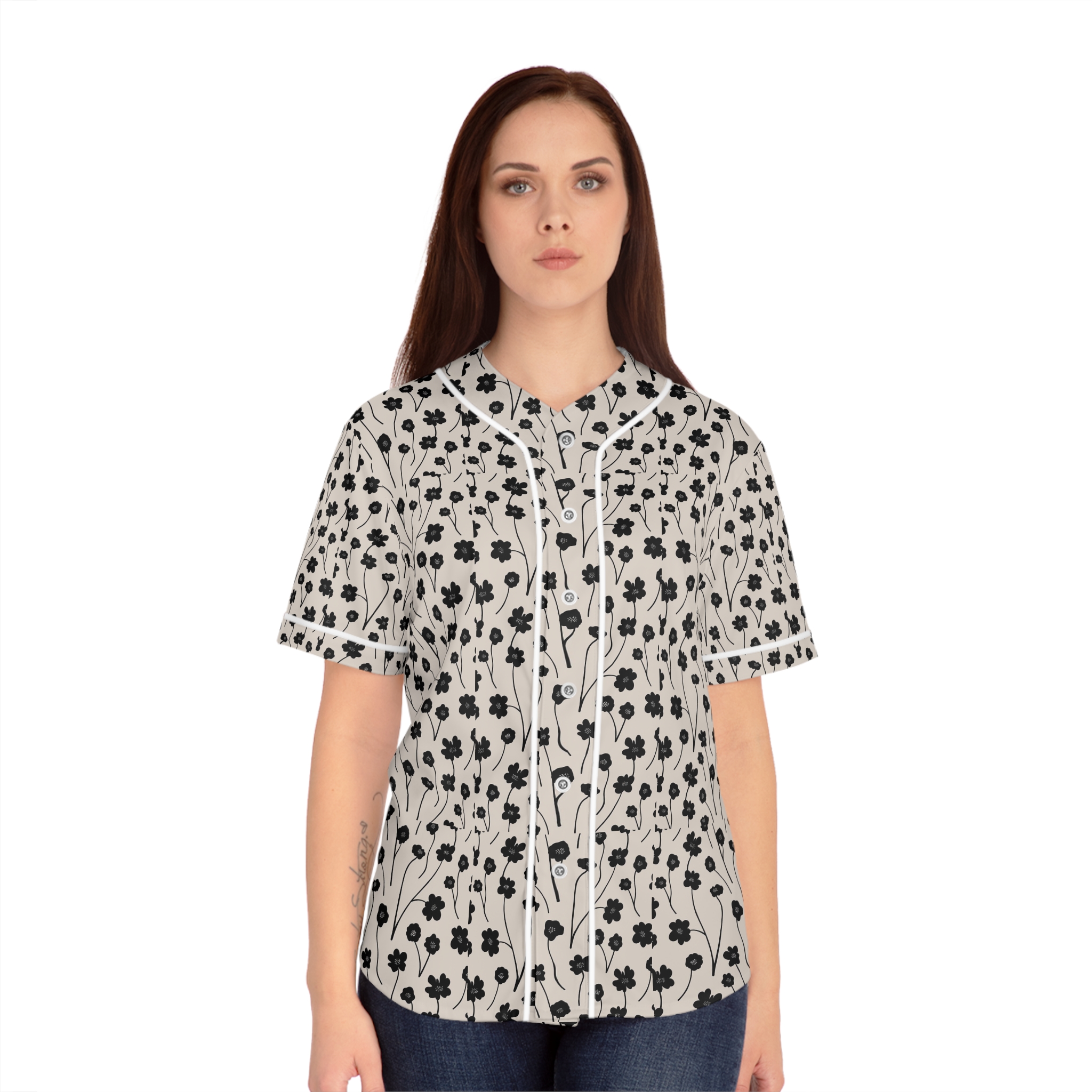 Personalized Women's Baseball Pajama Style, Customizable Pattern Shirt, Gift for Her, Casual Wear, Summer Outfit, Trendy Apparel product thumbnail image Personalized Women's Baseball Pajama Style, Customizable Pattern Shirt, Gift for Her, Casual Wear, Summer Outfit, Trendy Apparel product thumbnail image