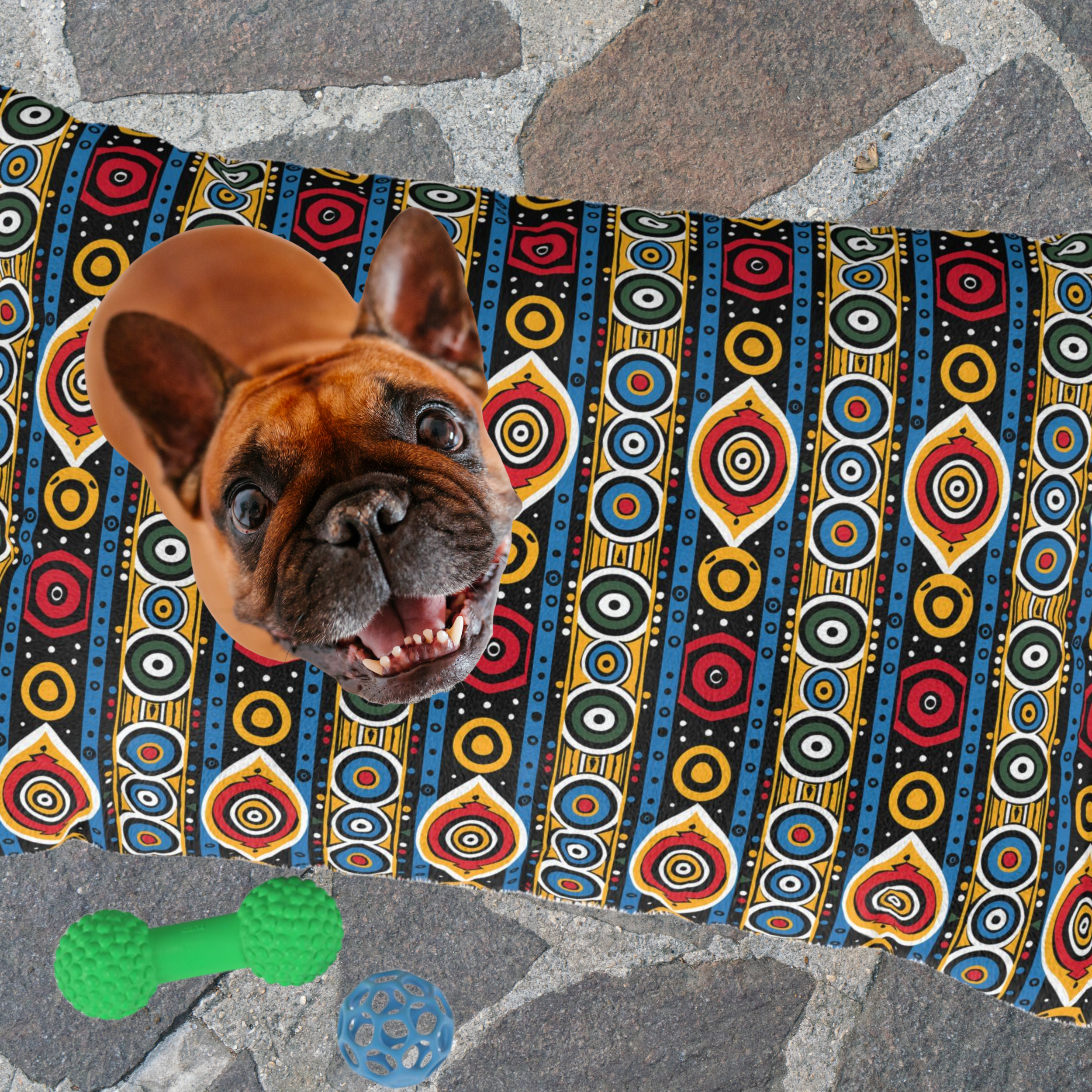 🛖 Tribal Art Dog Bed – Bold & Cozy Cushion for Stylish Pets | African Motif | 3 Sizes 🛖 Tribal Art Dog Bed – Bold & Cozy Cushion for Stylish Pets | African Motif | 3 Sizes