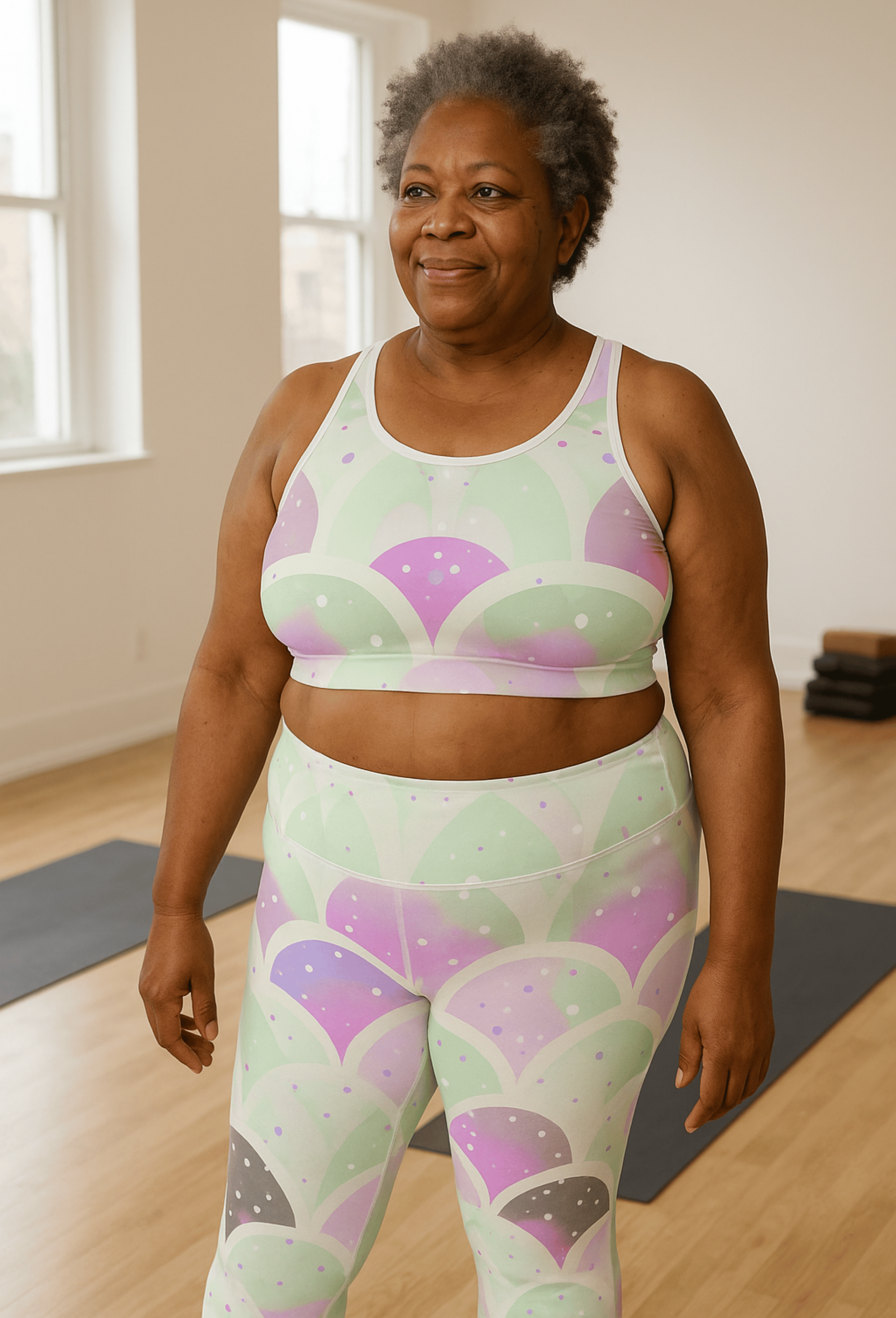 Vibrant Women's Leggings - Colorful AOP Design, Casual Wear, Athleisure, Gym, Yoga, Gifts for Her - Cool Pastel product thumbnail image Vibrant Women's Leggings - Colorful AOP Design, Casual Wear, Athleisure, Gym, Yoga, Gifts for Her - Cool Pastel product thumbnail image