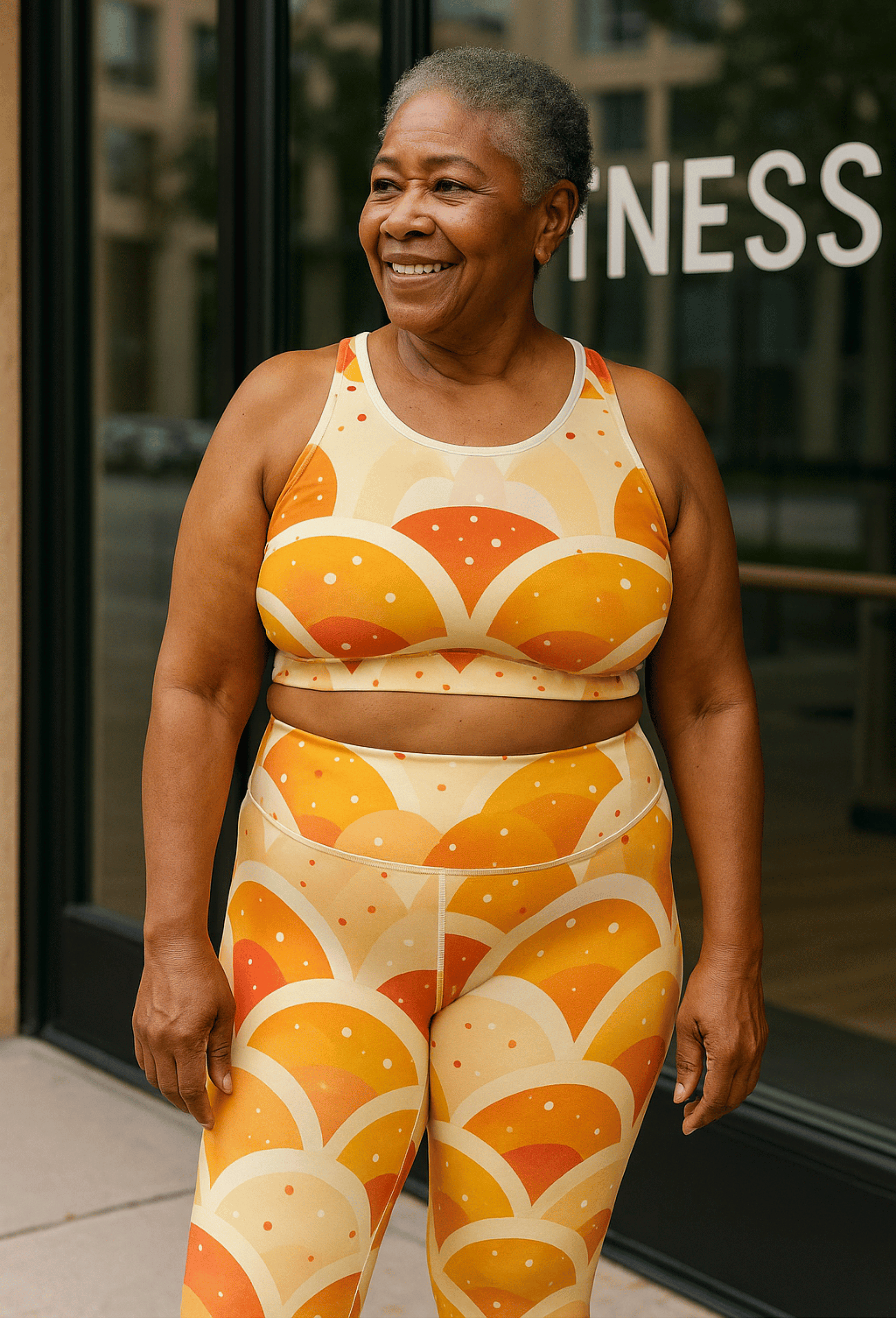 Vibrant Abstract Sports Bra, Activewear for Yoga, Fitness Bra, Athleisure, Workout Gear, Gift for Her, Summer Style product thumbnail image