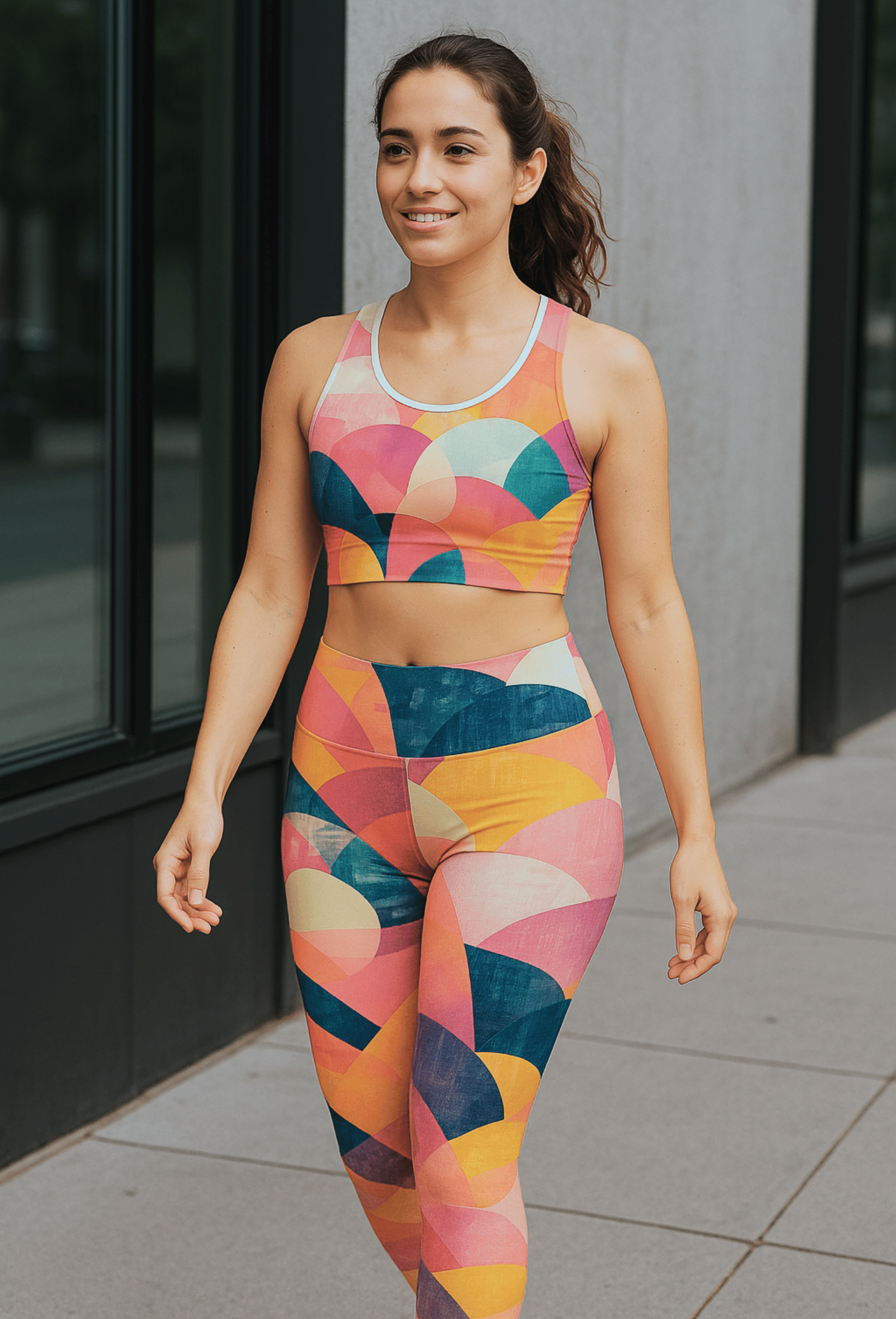 Boho Chic Women's Leggings - Vibrant AOP Design, Yoga, Workout, Loungewear, Casual Fashion, Gift for Her - Orange / Blue / Pink product thumbnail image Boho Chic Women's Leggings - Vibrant AOP Design, Yoga, Workout, Loungewear, Casual Fashion, Gift for Her - Orange / Blue / Pink product thumbnail image