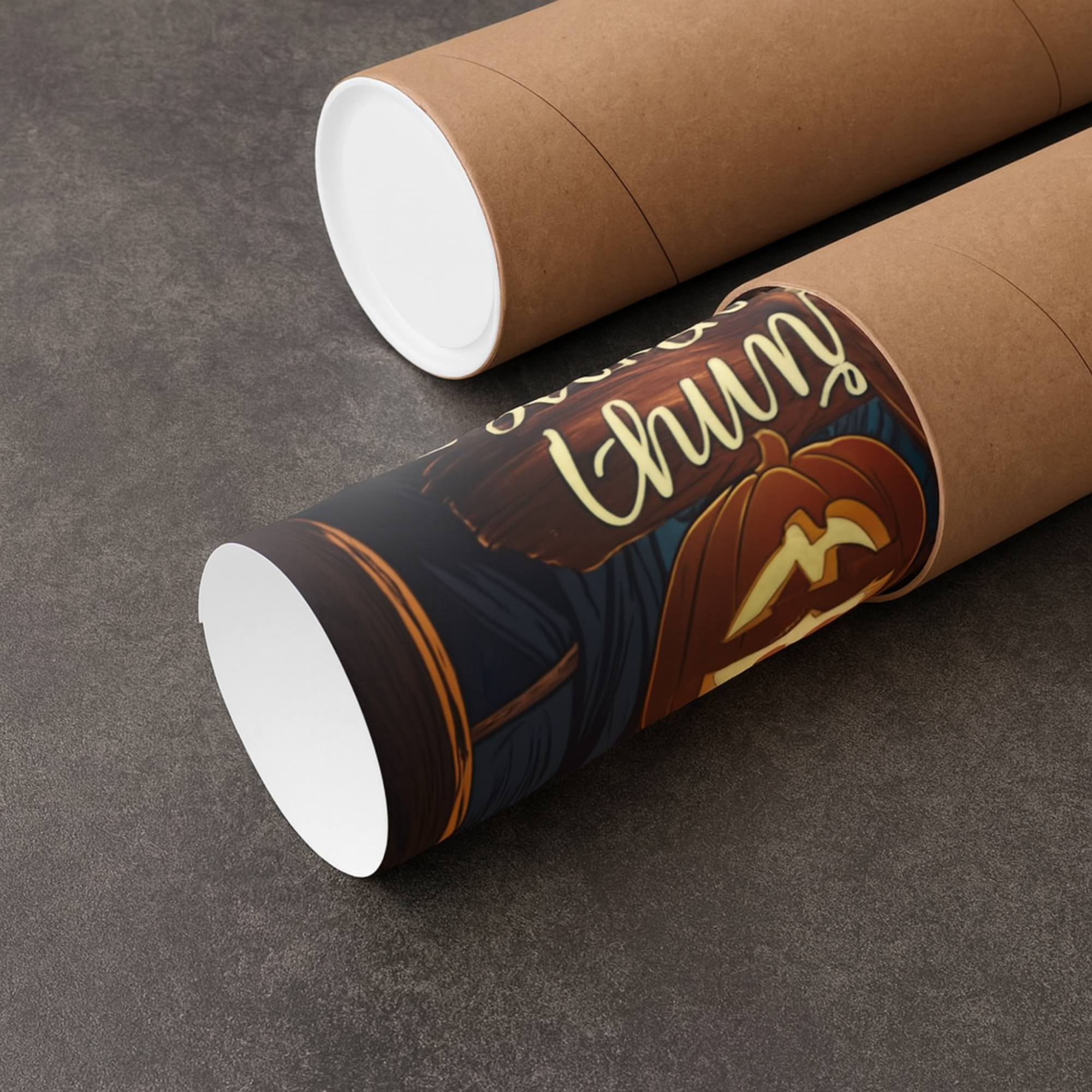 Something to Crow About Halloween Poster | Rustic Chicken Farmhouse Wall Art with Jack O Lanterns And Full Moon | Fall And Spooky Home Décor Print product thumbnail image