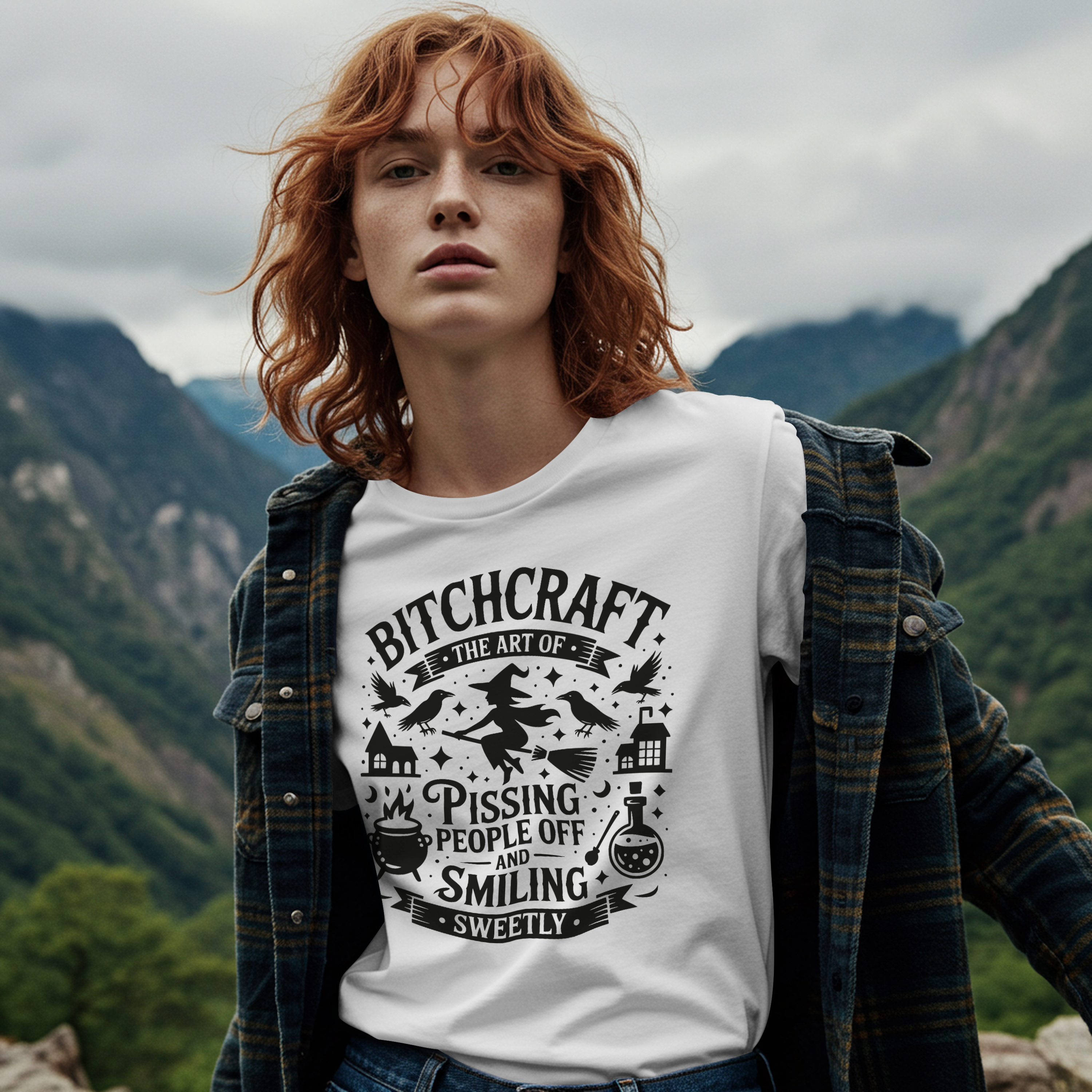 Bitchcraft Long Sleeve Tee | Unisex Cotton Shirt, Funny Gift, Witchy Apparel, Casual Wear, Spooky Vibes Bitchcraft Long Sleeve Tee | Unisex Cotton Shirt, Funny Gift, Witchy Apparel, Casual Wear, Spooky Vibes