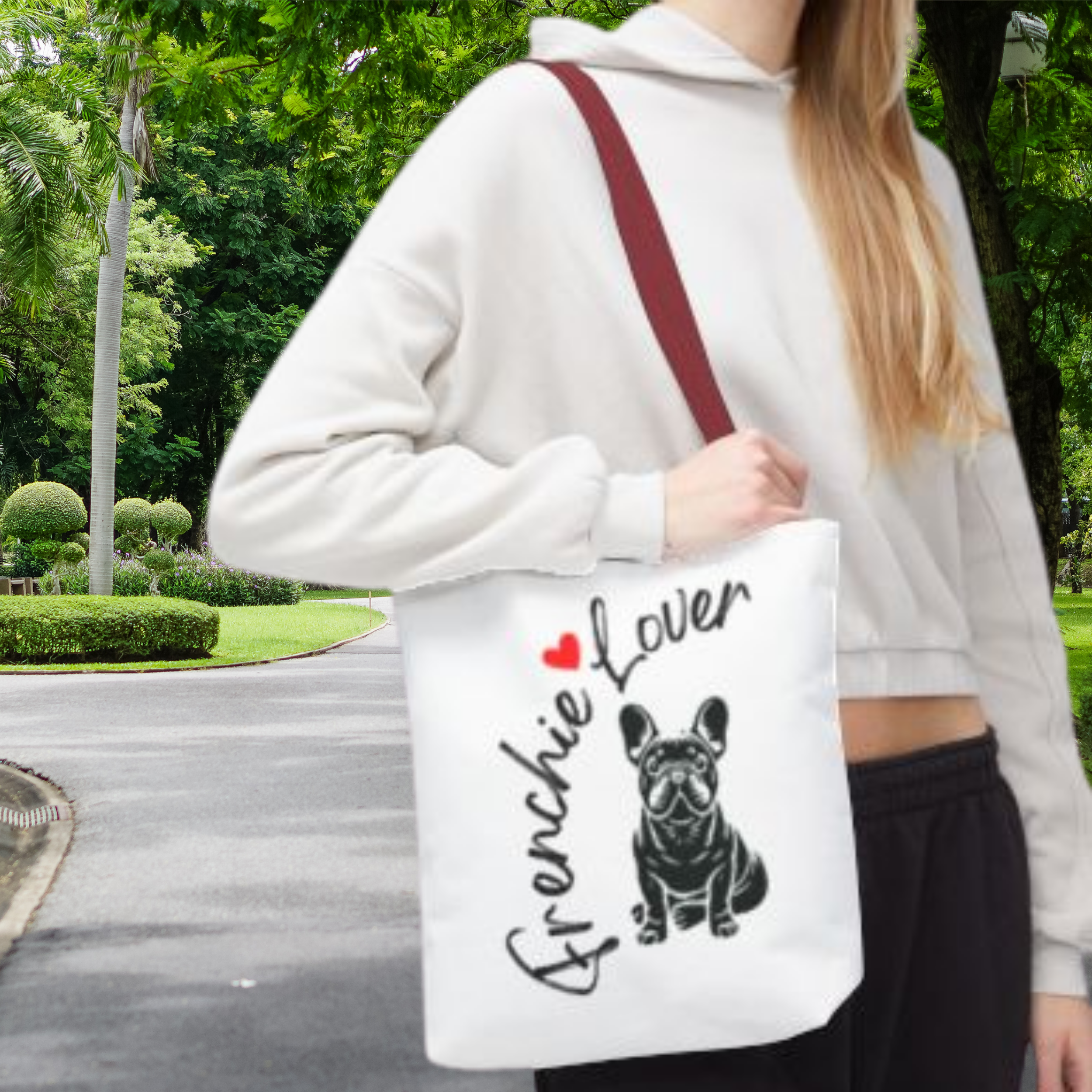💞 Frenchie Lover Tote Bag – Chic &amp; Playful French Bulldog Accessory | 3 Sizes 