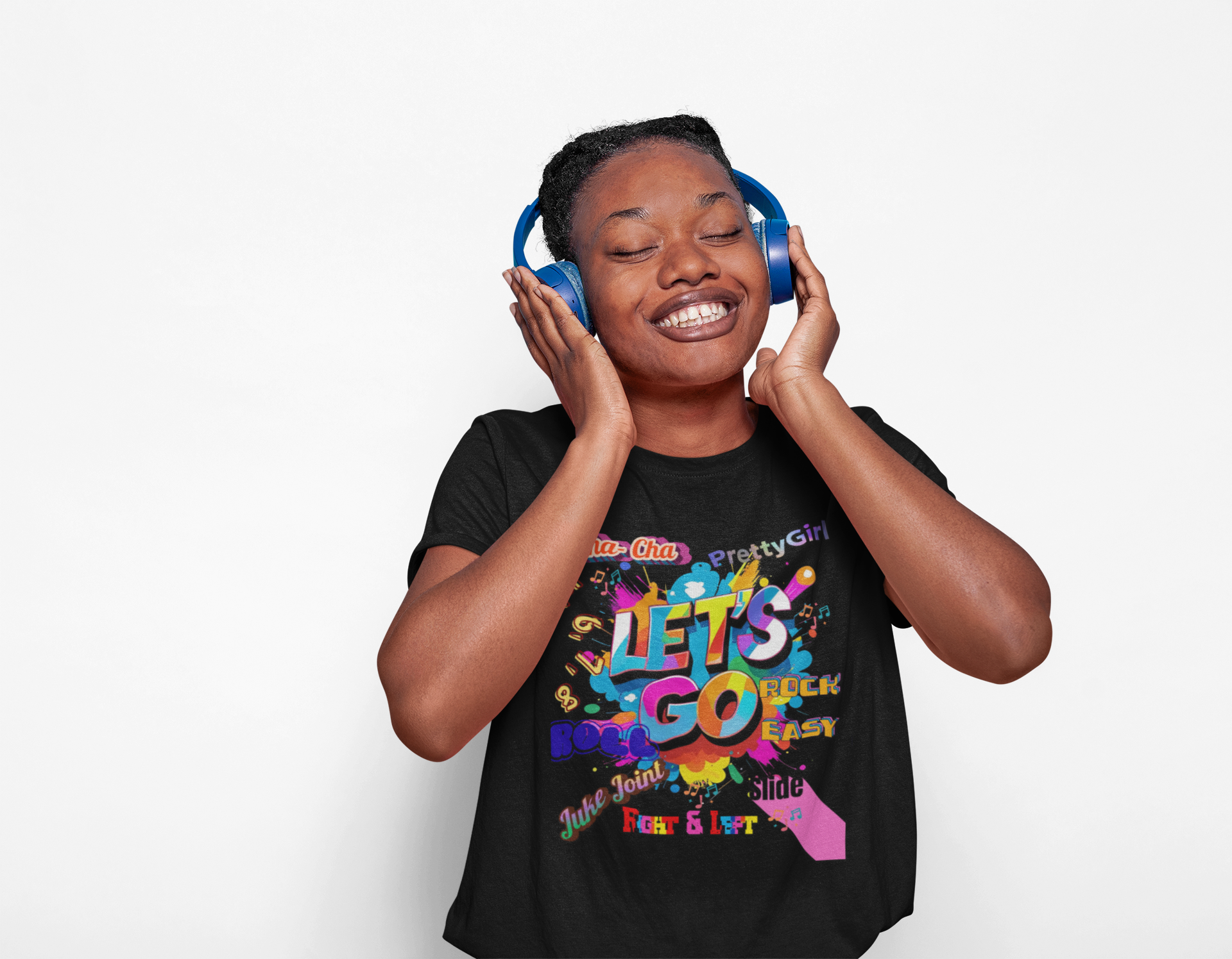 "Let's Go" - Steps Design of Line Dance Tee