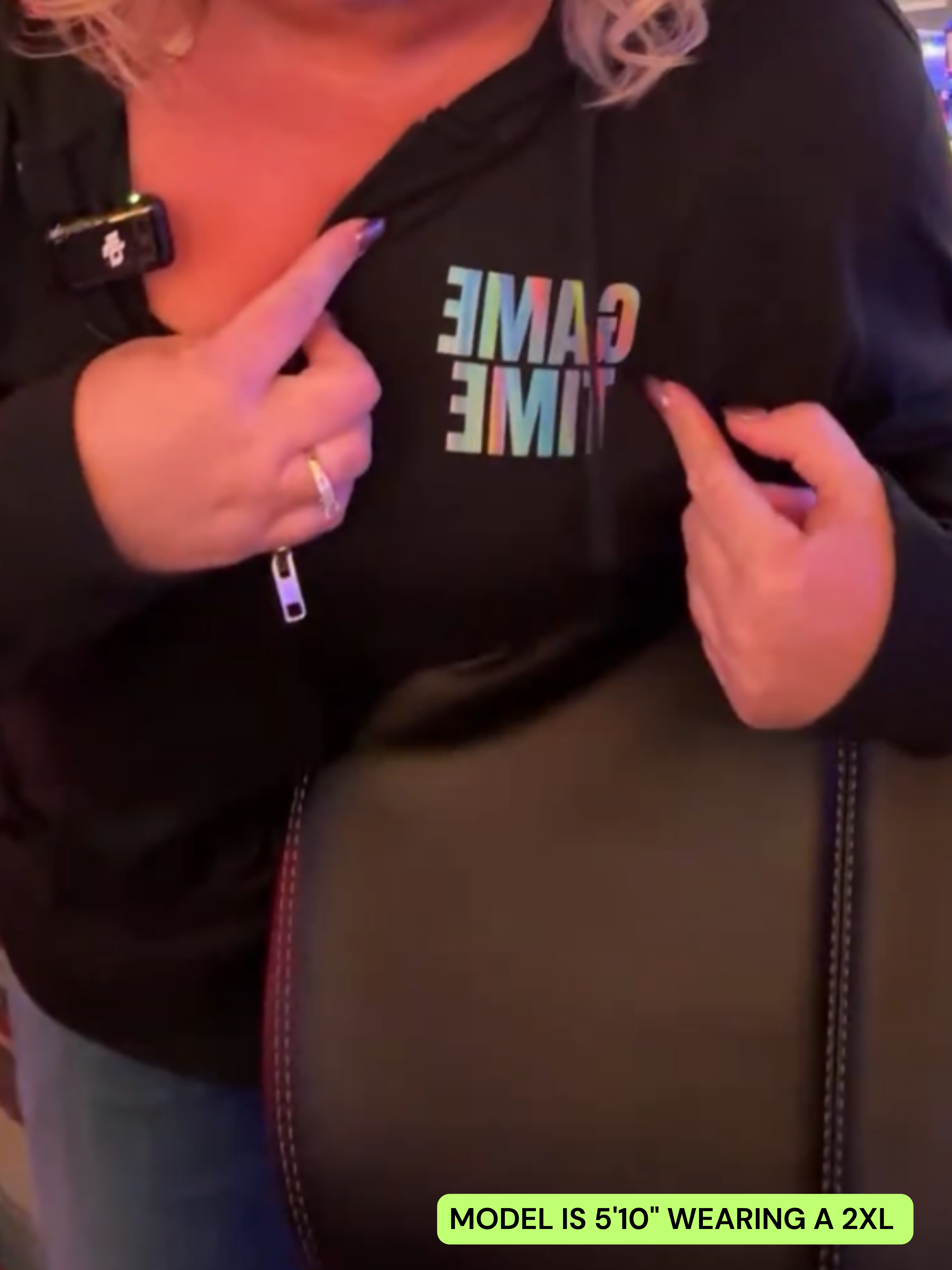 Game Time Zip Hoodie, Everyday's Game Day, Sports Hoodie  product thumbnail image