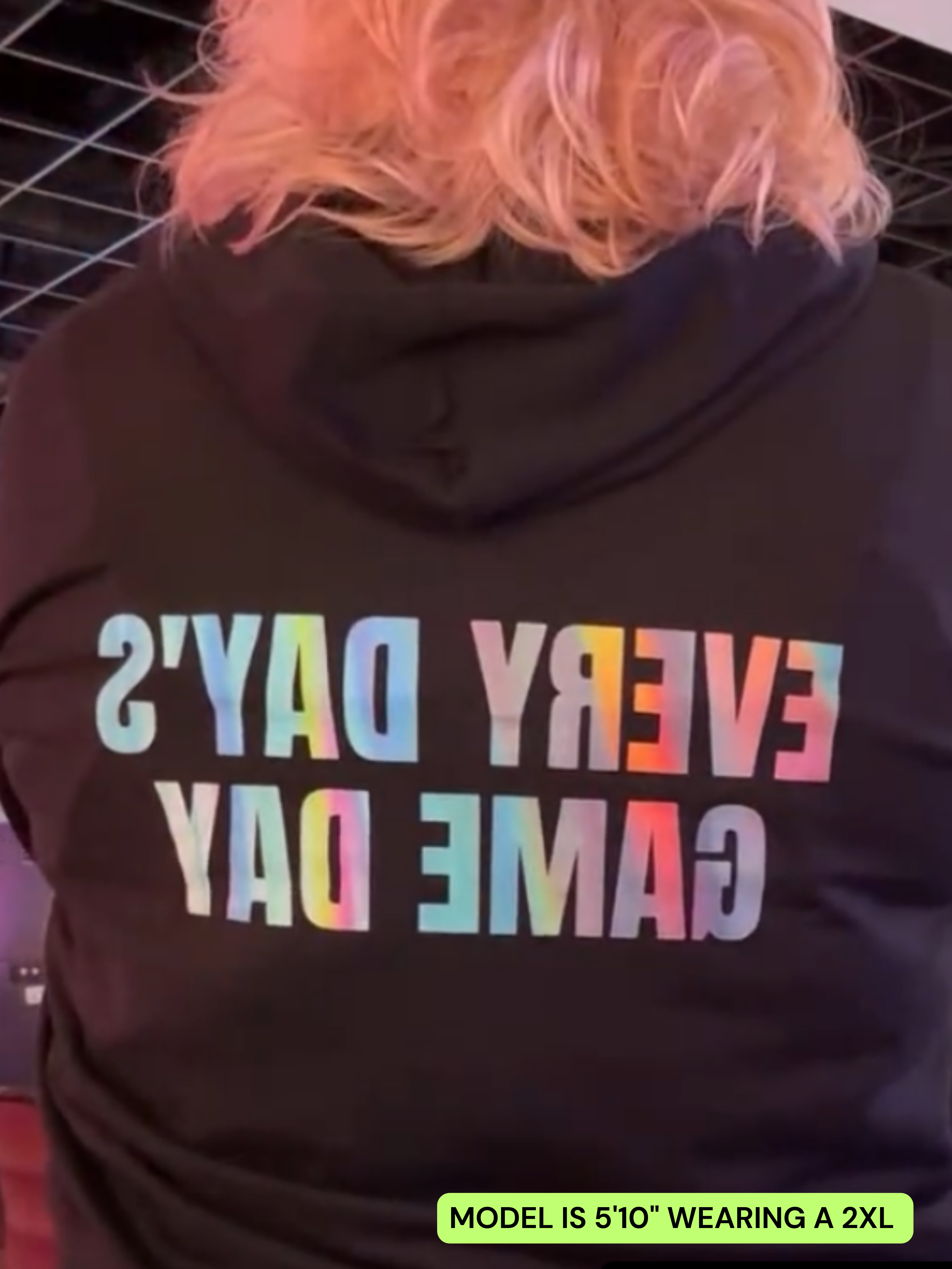 Game Time Zip Hoodie, Everyday's Game Day, Sports Hoodie  product thumbnail image