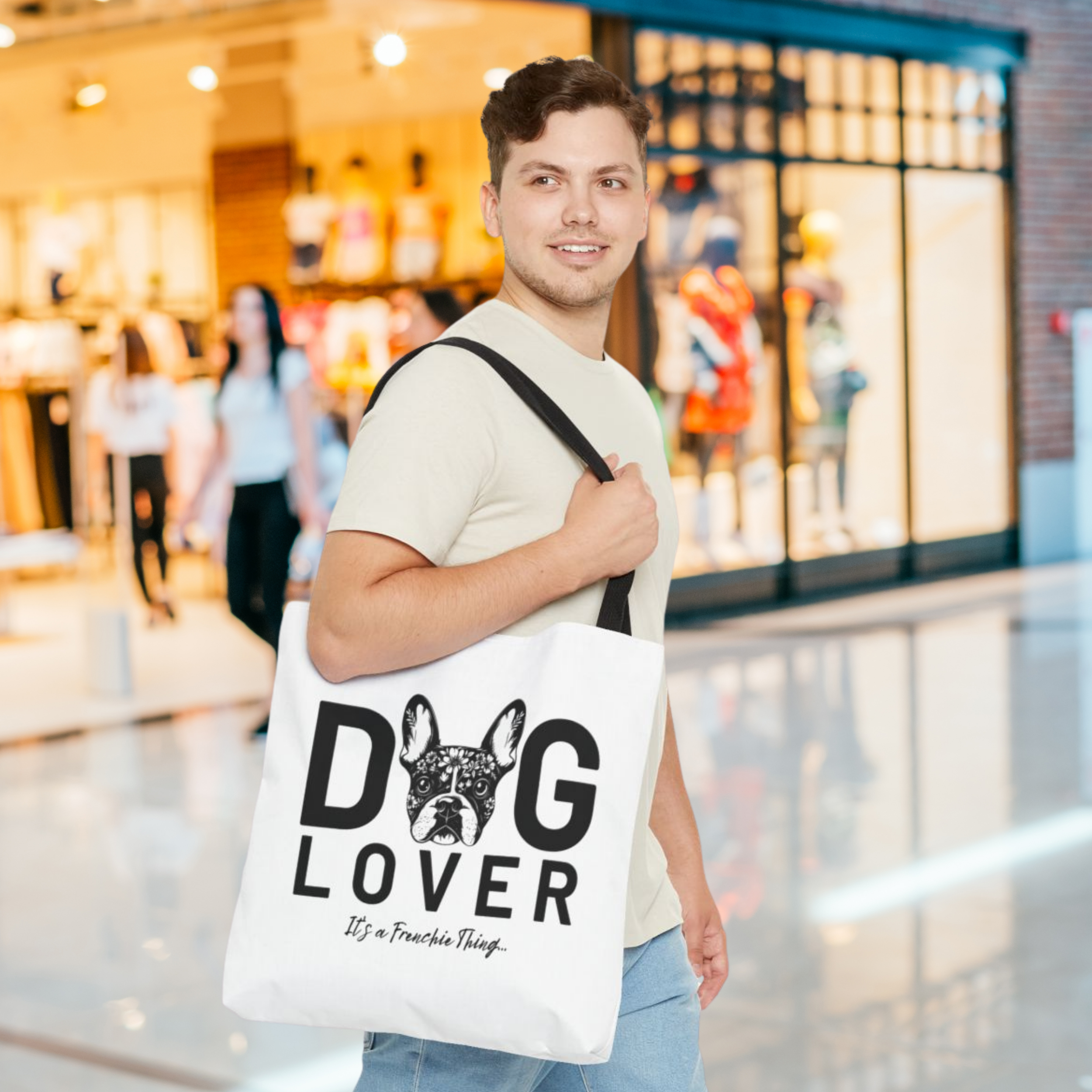 🐾 French Bulldog Canvas Tote Bag – “It’s a Frenchie Thing” Dog Lover Gift, Cute Carryall for Frenchie Owners |3 Sizes