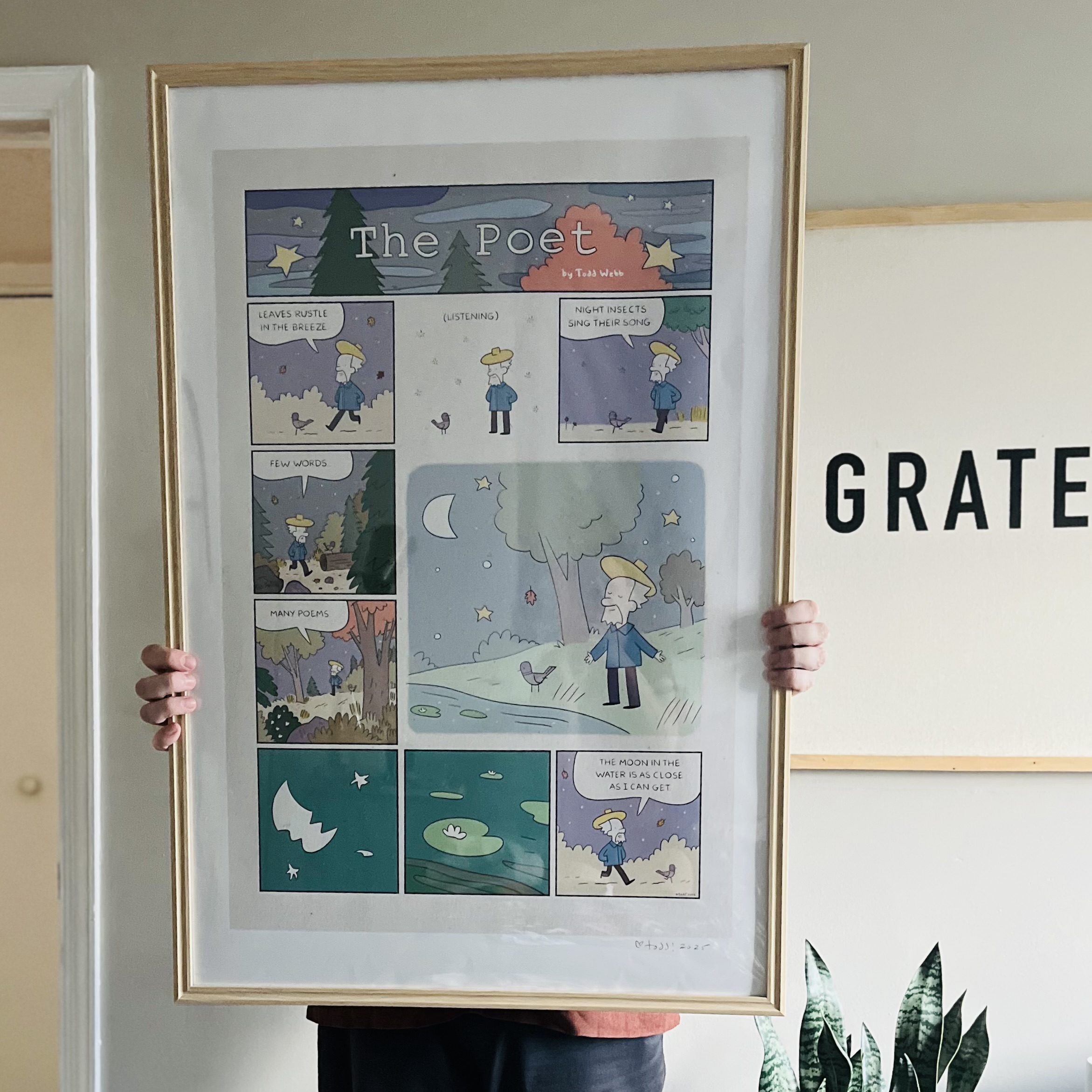 The Poet - Oversized 24x36 Art Print of Sunday Comics Page by Todd Webb