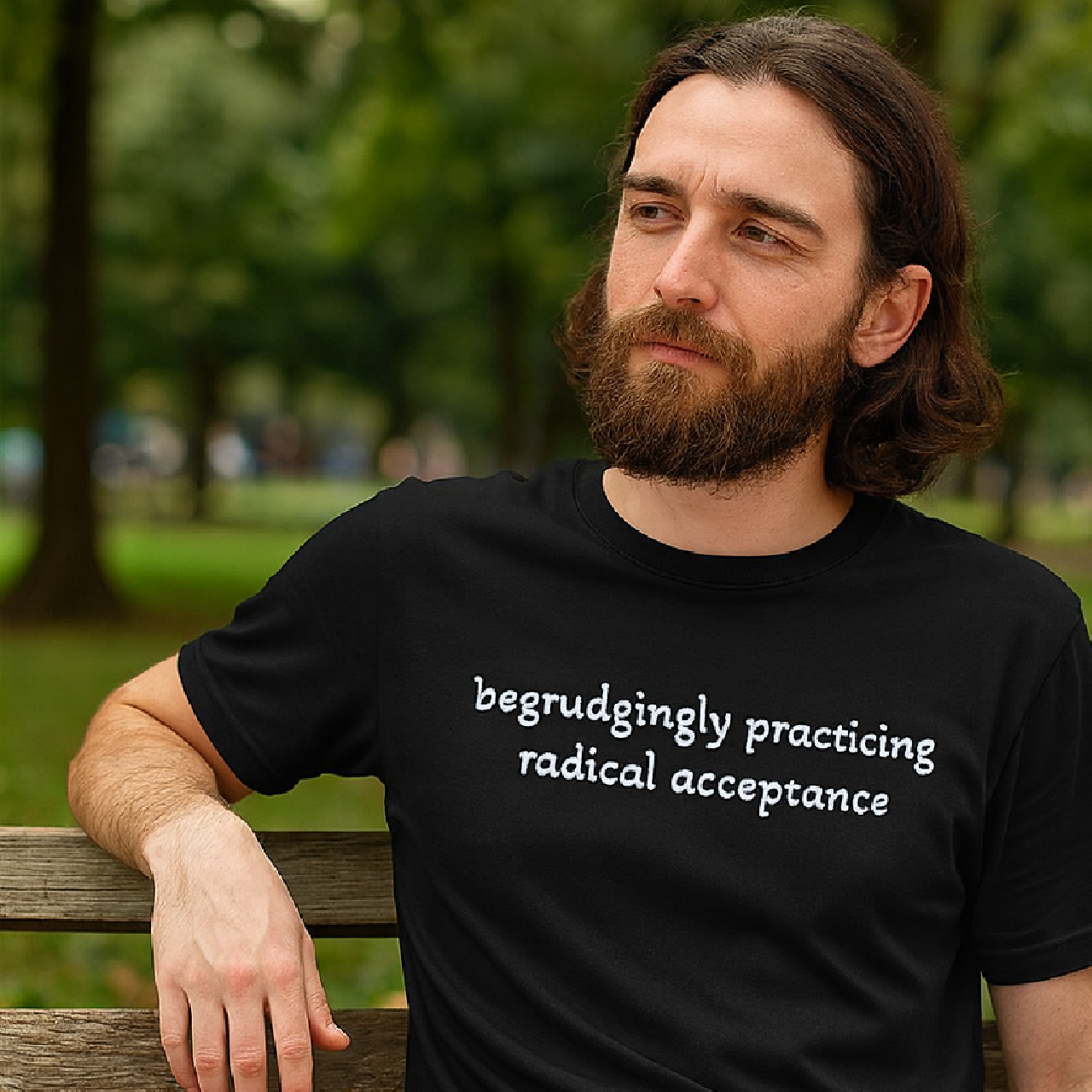 Radical Acceptance Black 100% Cotton T-Shirt product thumbnail image Radical Acceptance Black 100% Cotton T-Shirt product thumbnail image