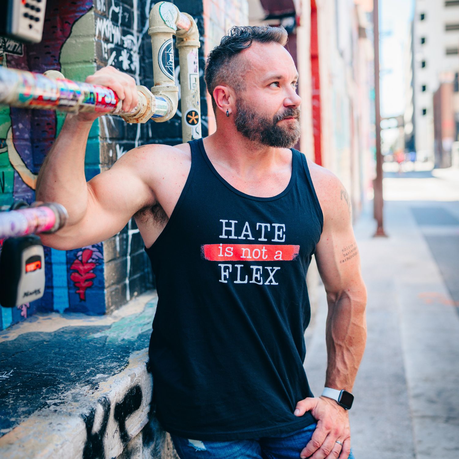 "HATE is not a FLEX" Men's Tank Top product thumbnail image "HATE is not a FLEX" Men's Tank Top product thumbnail image