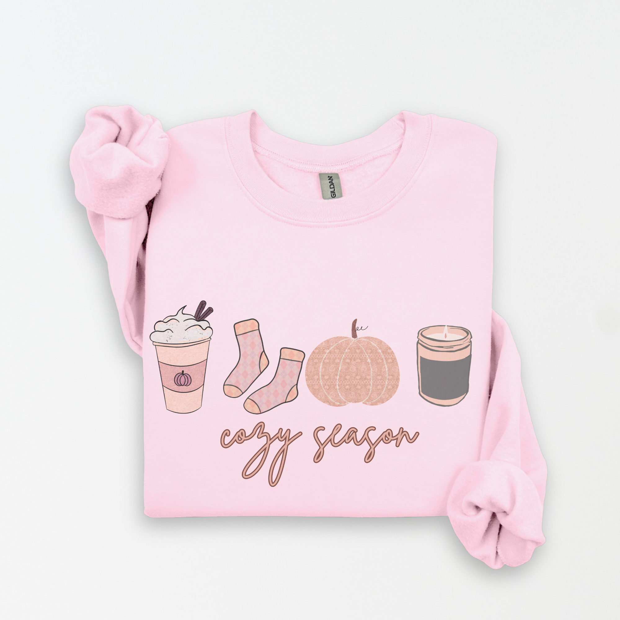 Cozy Season Sweatshirt | Comfortable Fall Apparel, Unisex Crew Sweatshirt for Autumn, Perfect Gift for Halloween, Thanksgiving, and More product thumbnail image Cozy Season Sweatshirt | Comfortable Fall Apparel, Unisex Crew Sweatshirt for Autumn, Perfect Gift for Halloween, Thanksgiving, and More product thumbnail image