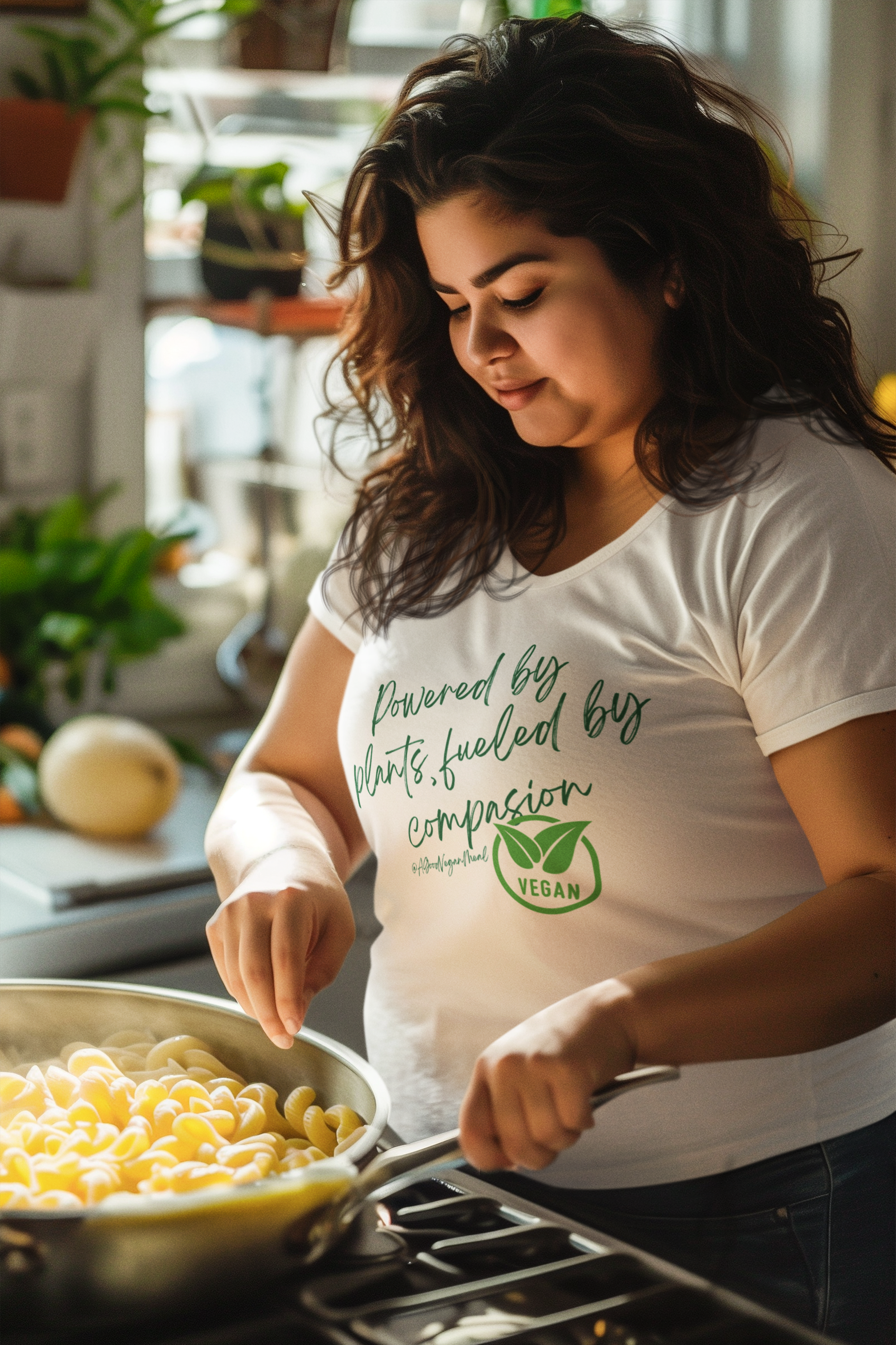 Eco-Friendly Women's Favorite Tee - Perfect for Plant Lovers, Vegan Gift, Nature Tee, Earth Day Apparel, Sustainable Fashion product thumbnail image