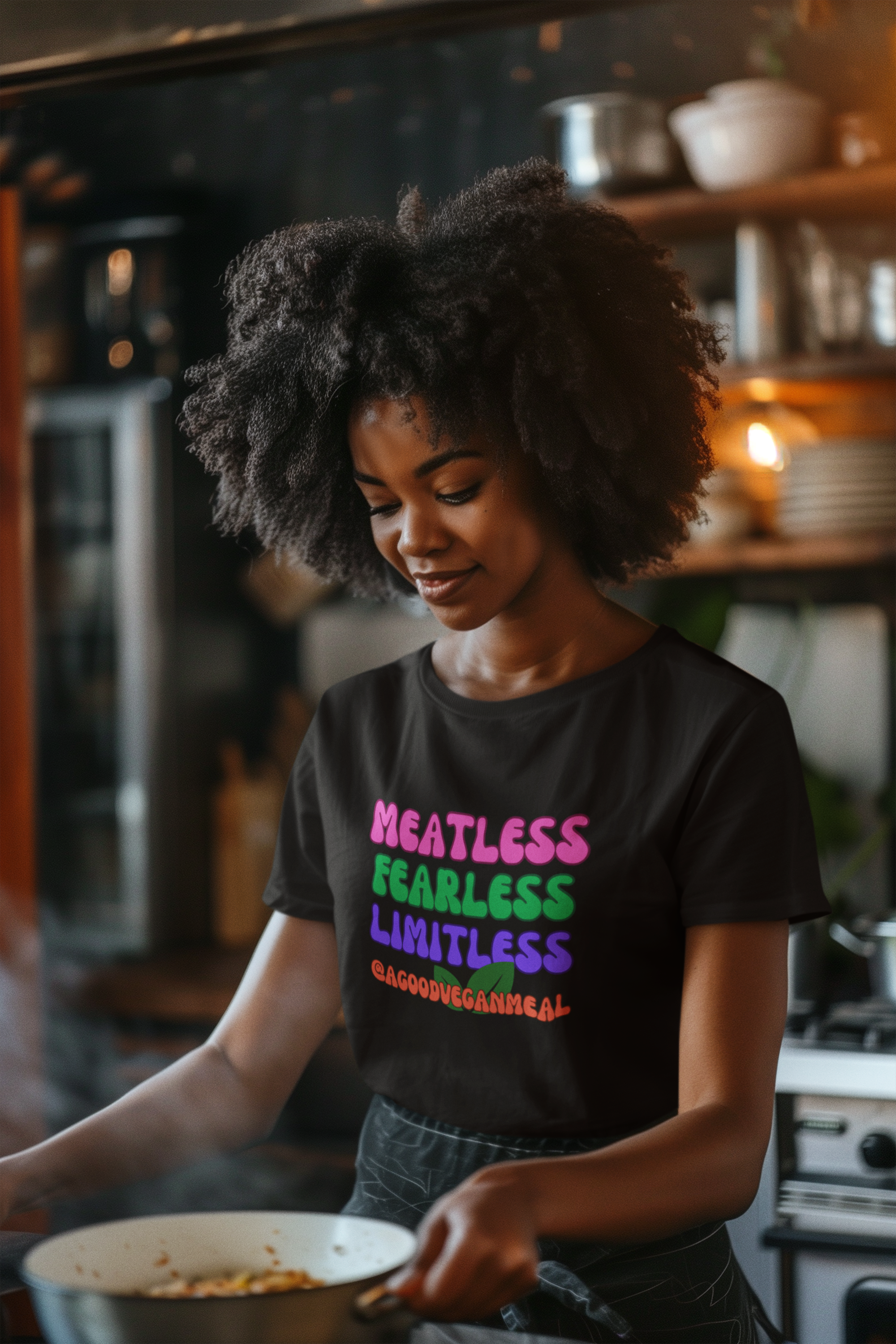 Colorful Vegan Statement Tee, Plant-Based T-Shirt, Eco-Friendly Apparel, Gifts for Vegans, Limitless Lifestyle Shirt product thumbnail image