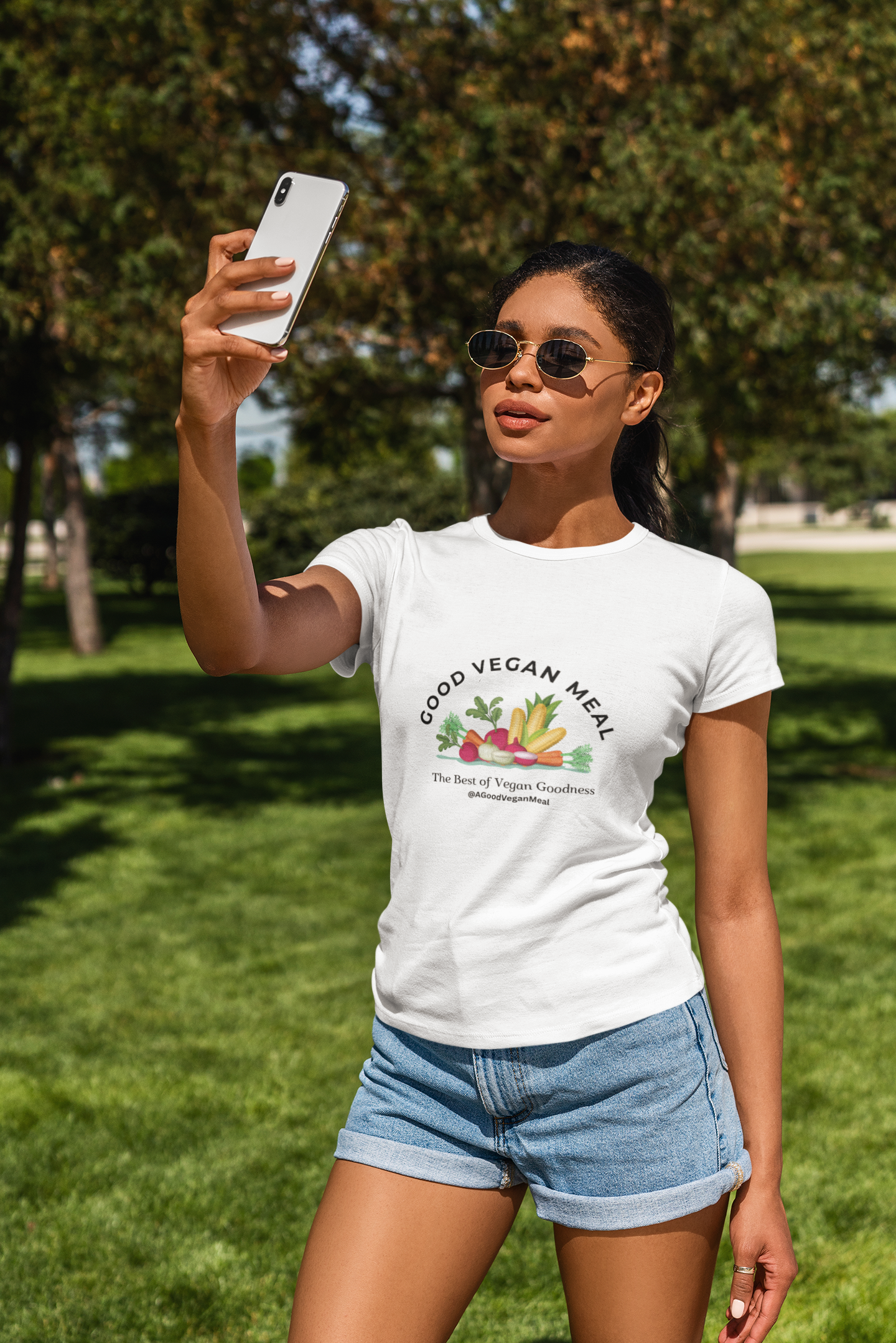 Good Vegan Meal Tee, Women's T-Shirt, Eco-Friendly Fashion, Gift for Vegans, Casual Wear product thumbnail image