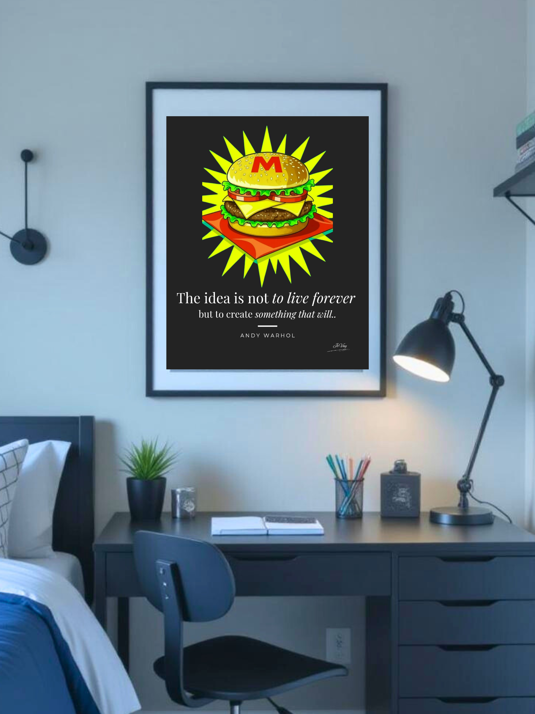 Andy Warhol Inspired Burger Print, Behold my burger masterpiece with a Warhol wink—proof that some ideas (and maybe this patty) outlast the fridge! Andy Warhol Inspired Burger Print, Behold my burger masterpiece with a Warhol wink—proof that some ideas (and maybe this patty) outlast the fridge!