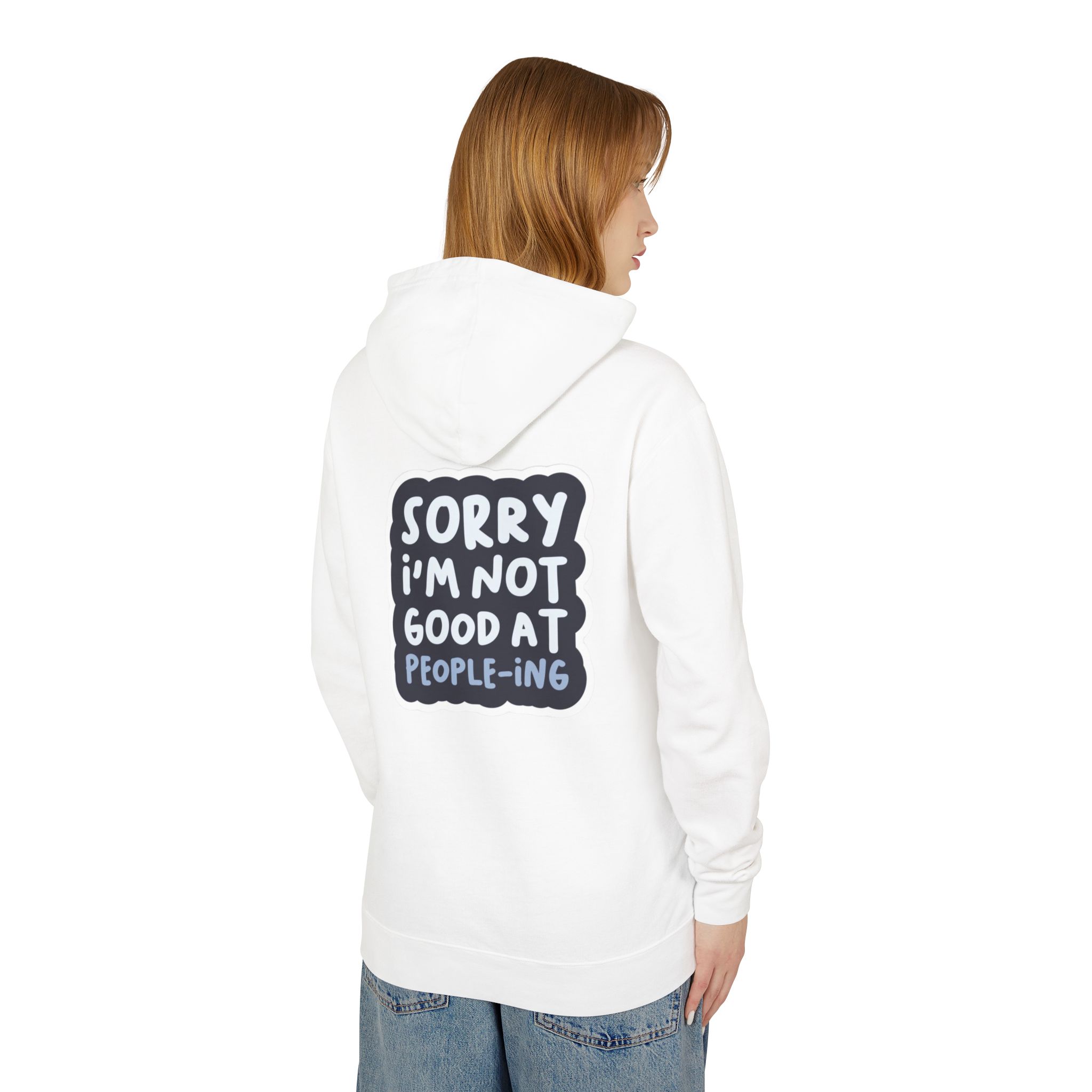 Personalized Hooded Sweatshirt, Perfect for Fall Days, Casual Outings, Friends, Birthday, Unisex Customizable Design, Gift for Her/Him product thumbnail image