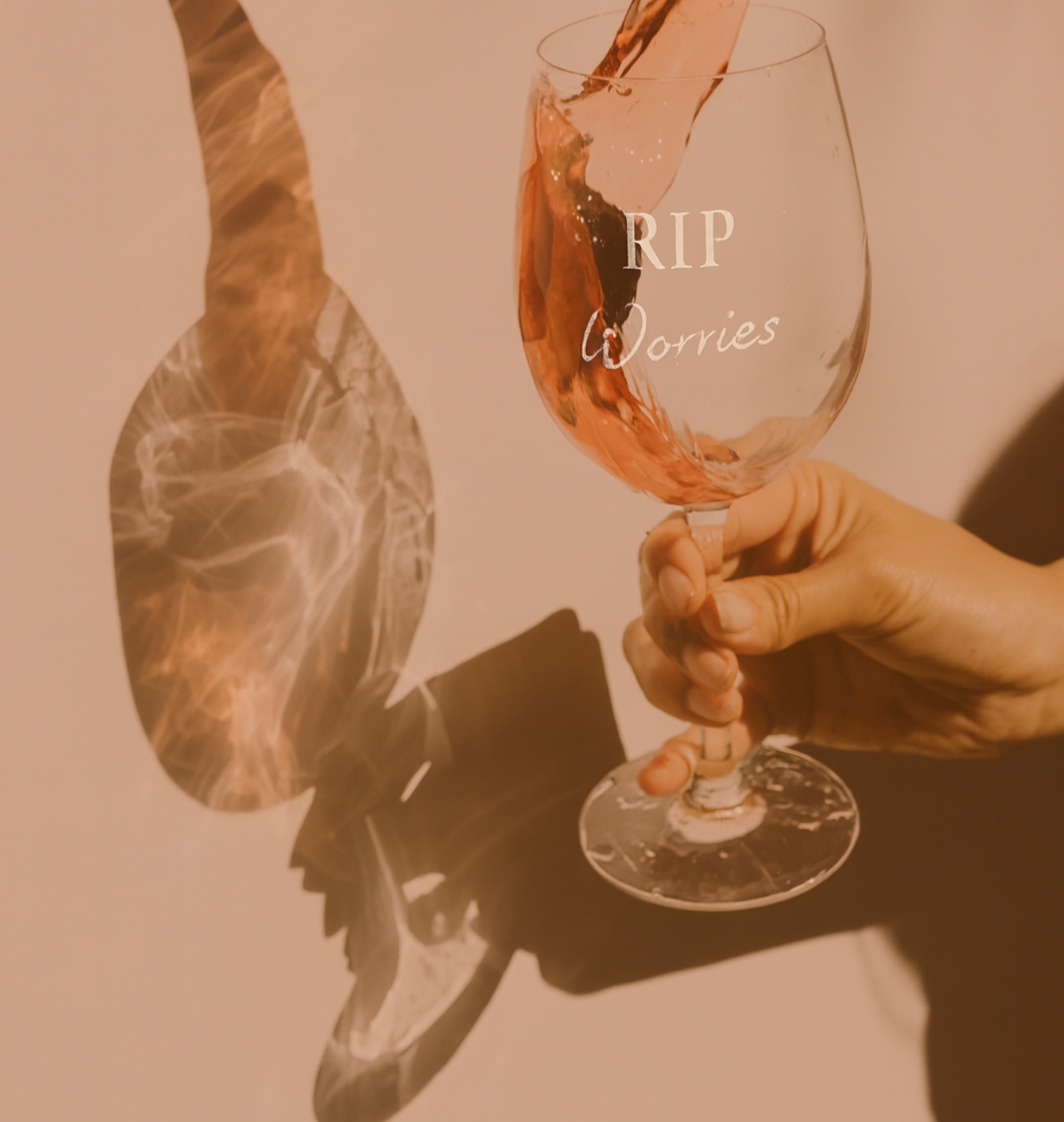 RIP Worries Personalized Wine Glass, Faith-Inspired Engraved Glassware, Custom Gift for Wine Lovers, Housewarming, Wedding or Celebration RIP Worries Personalized Wine Glass, Faith-Inspired Engraved Glassware, Custom Gift for Wine Lovers, Housewarming, Wedding or Celebration