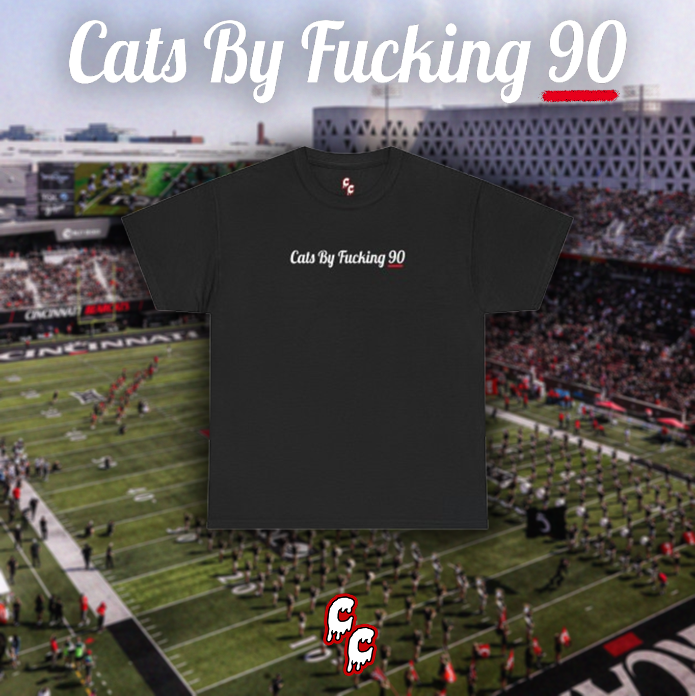 Cats by F*cking 90 Tee