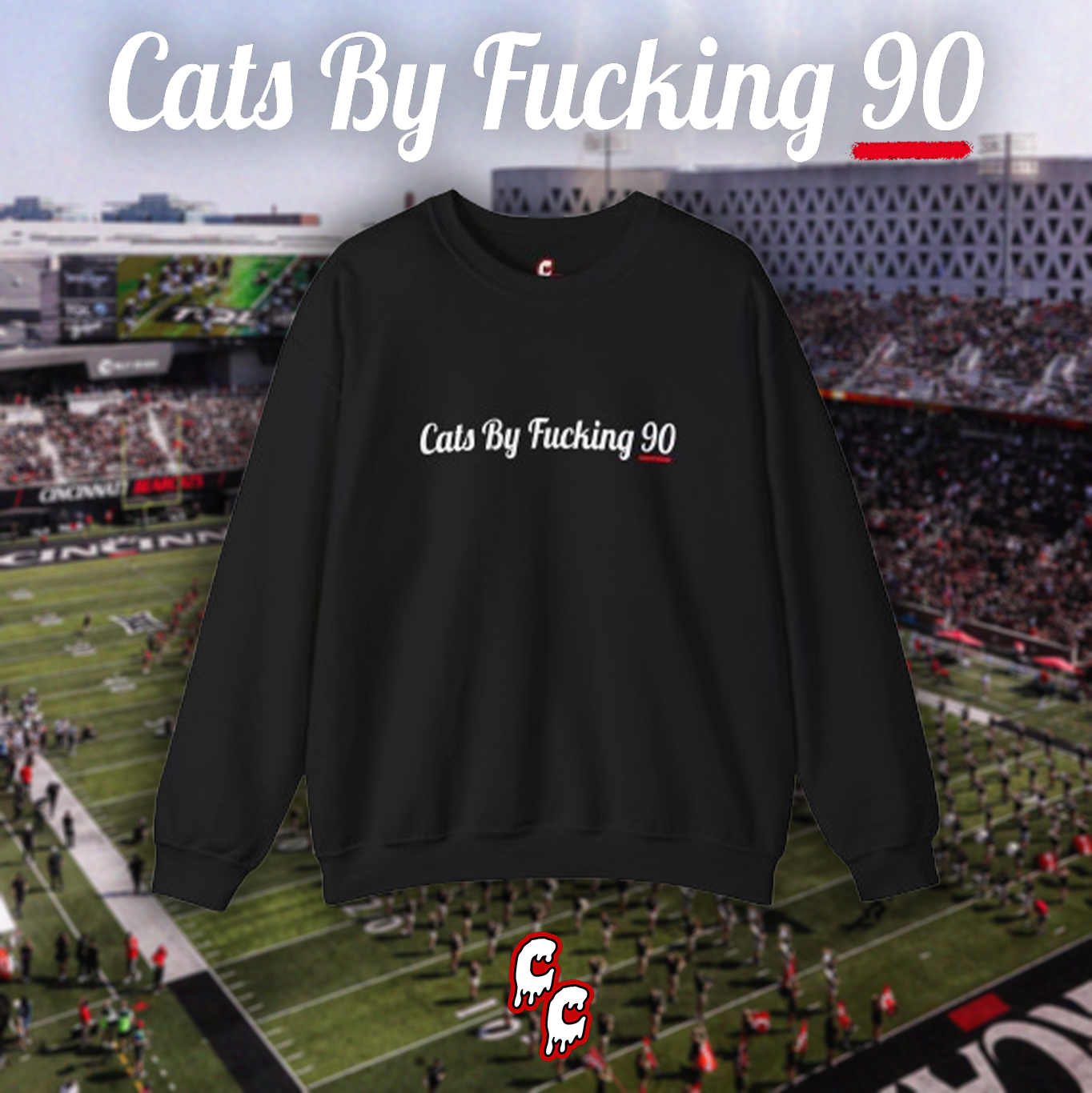 Cats by F*cking 90 Crewneck product thumbnail image