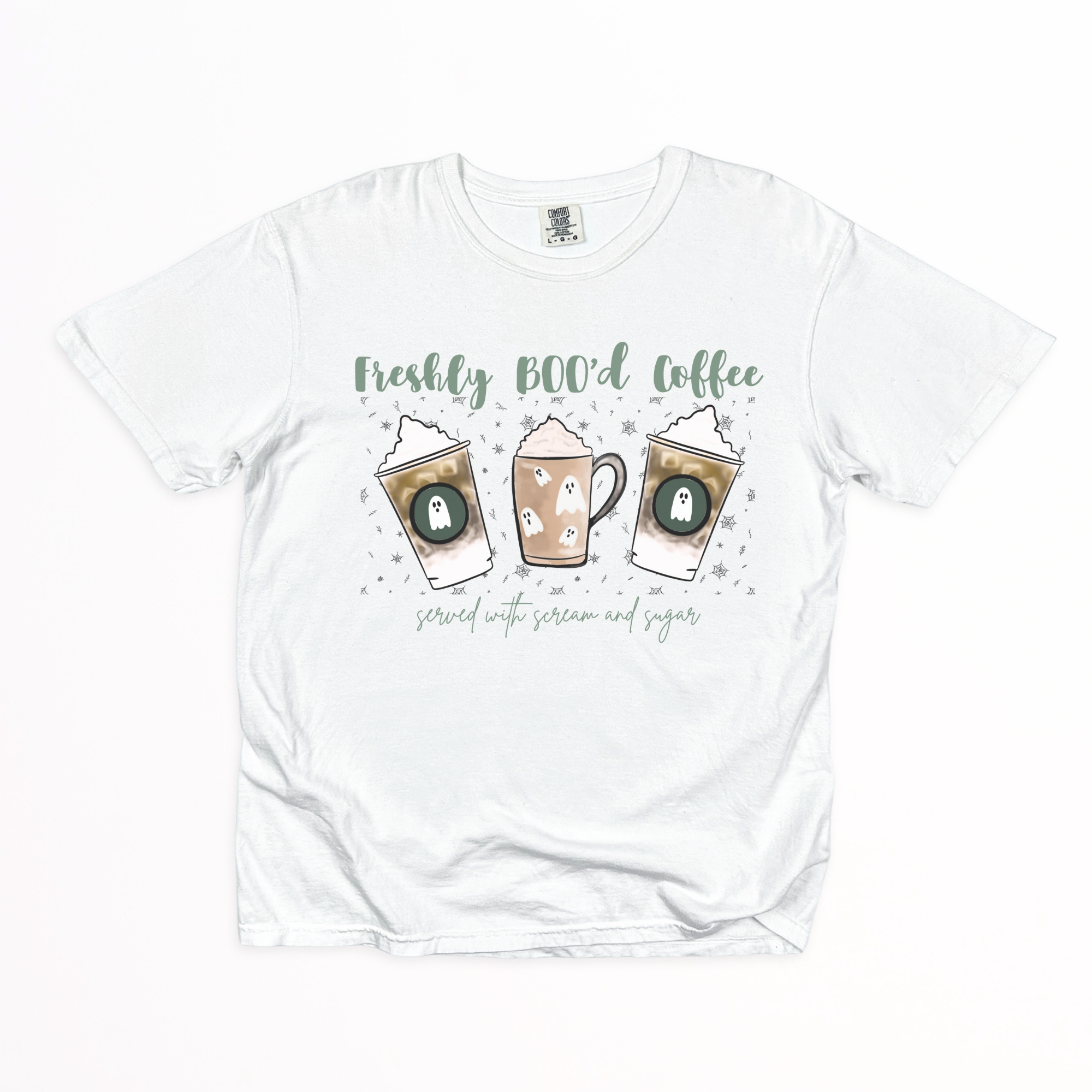 Freshly BOO'd Coffee Unisex T-Shirt, Cozy Fall Fashion, Halloween Gift, Coffee Lover Apparel, Casual Wear, Quirky Tee product thumbnail image Freshly BOO'd Coffee Unisex T-Shirt, Cozy Fall Fashion, Halloween Gift, Coffee Lover Apparel, Casual Wear, Quirky Tee product thumbnail image