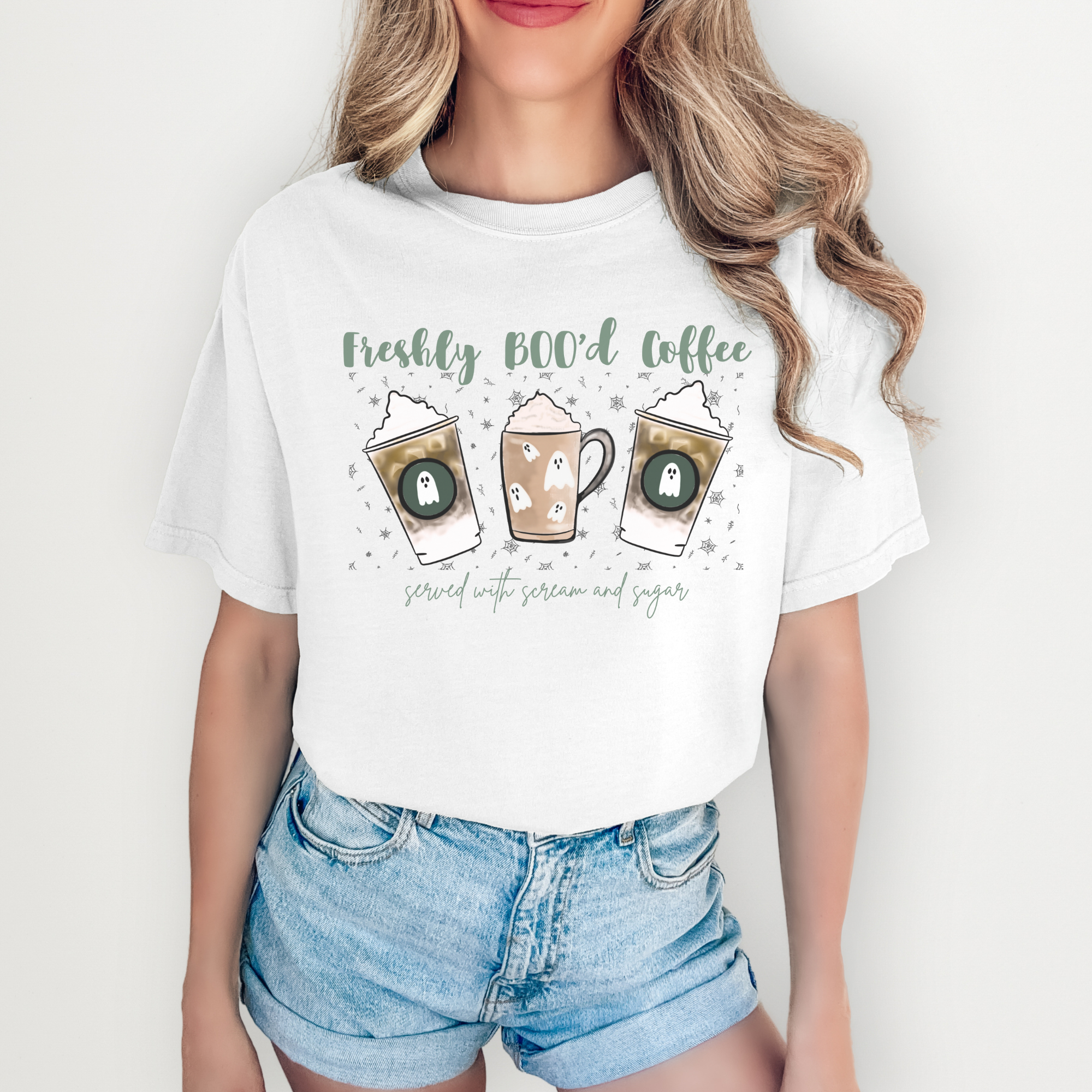 Freshly BOO'd Coffee Unisex T-Shirt, Cozy Fall Fashion, Halloween Gift, Coffee Lover Apparel, Casual Wear, Quirky Tee Freshly BOO'd Coffee Unisex T-Shirt, Cozy Fall Fashion, Halloween Gift, Coffee Lover Apparel, Casual Wear, Quirky Tee