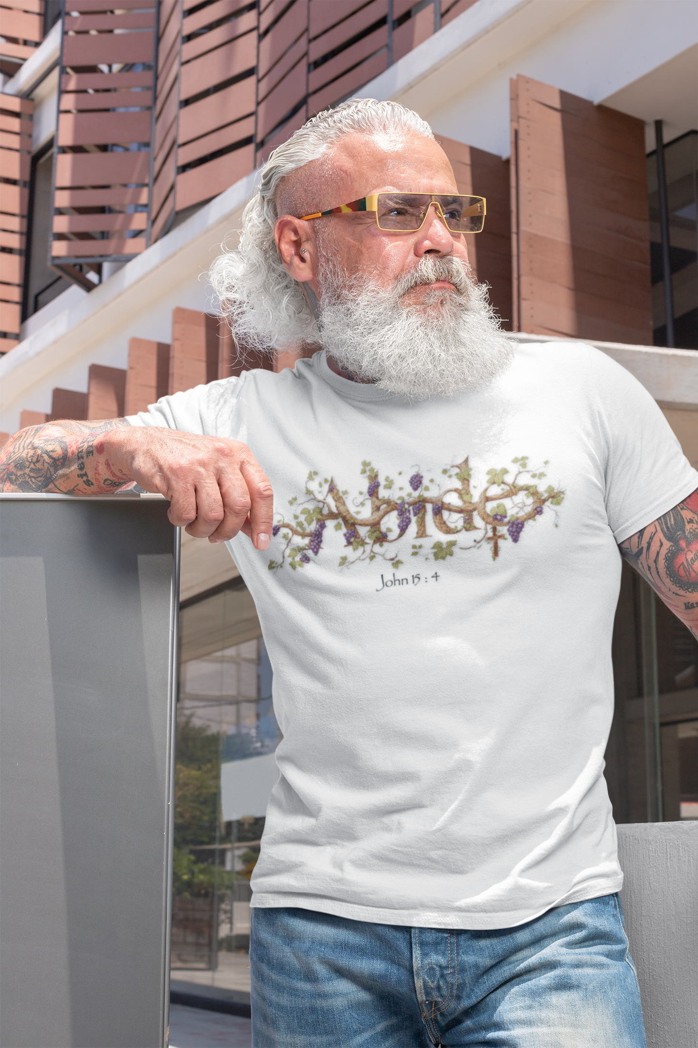 "ABIDE" in Christ Design Unisex Tee