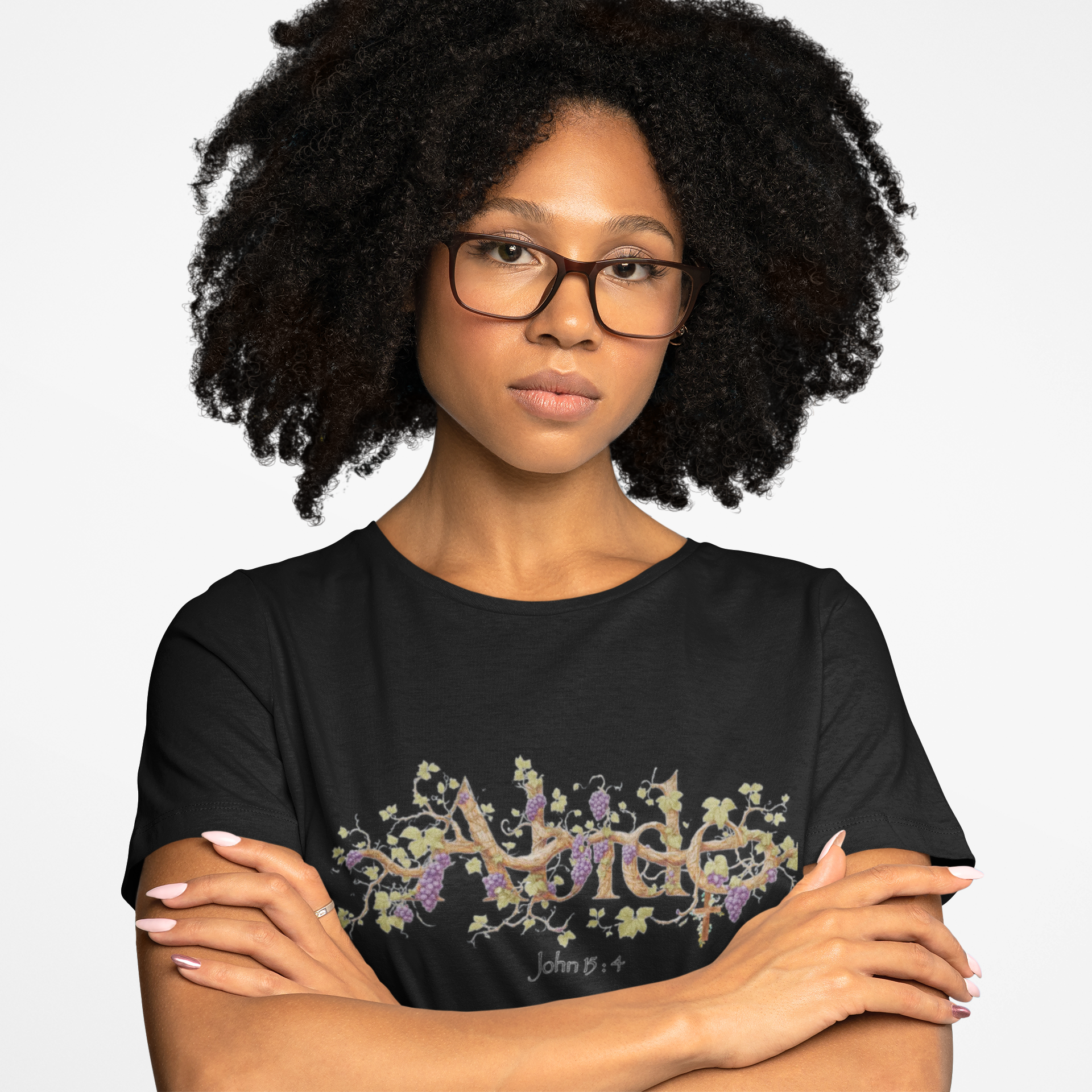 "ABIDE" in Christ Design Unisex Tee product thumbnail image "ABIDE" in Christ Design Unisex Tee product thumbnail image